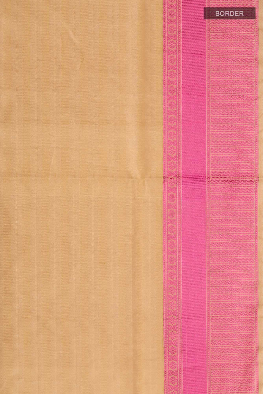 Beige Silk Cotton Saree