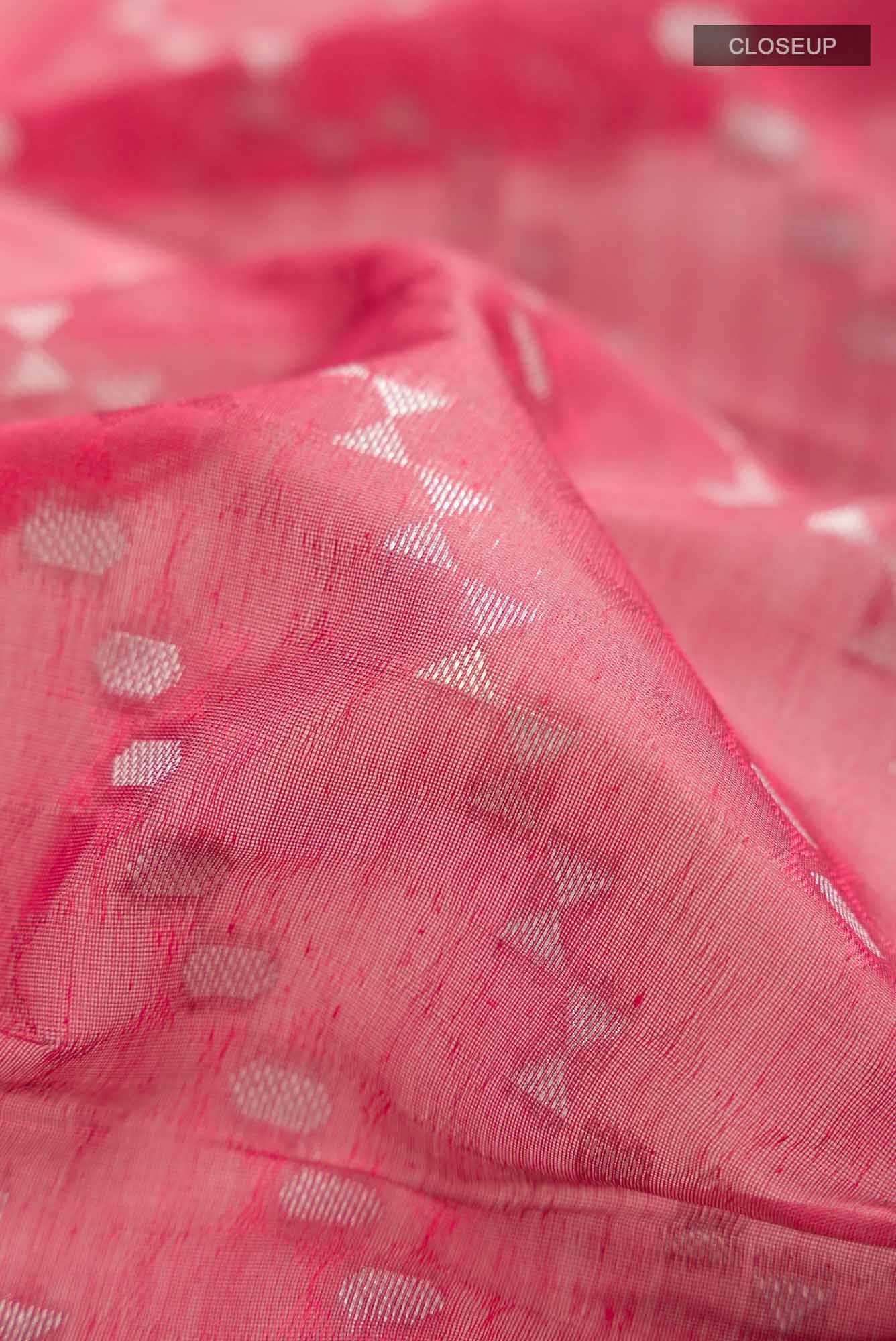 Pink Silk Cotton Saree