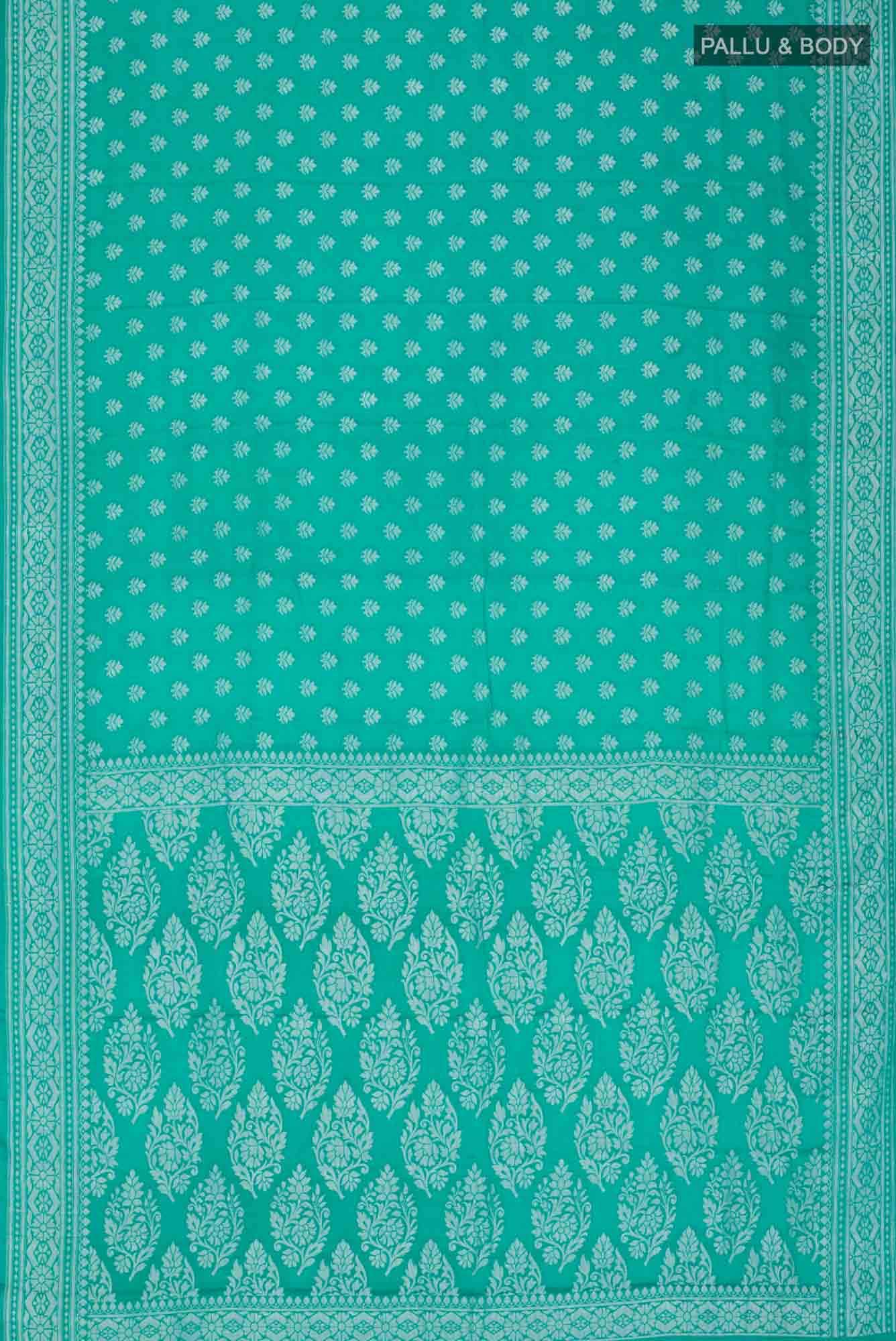 Green Banarasi Georgette Saree