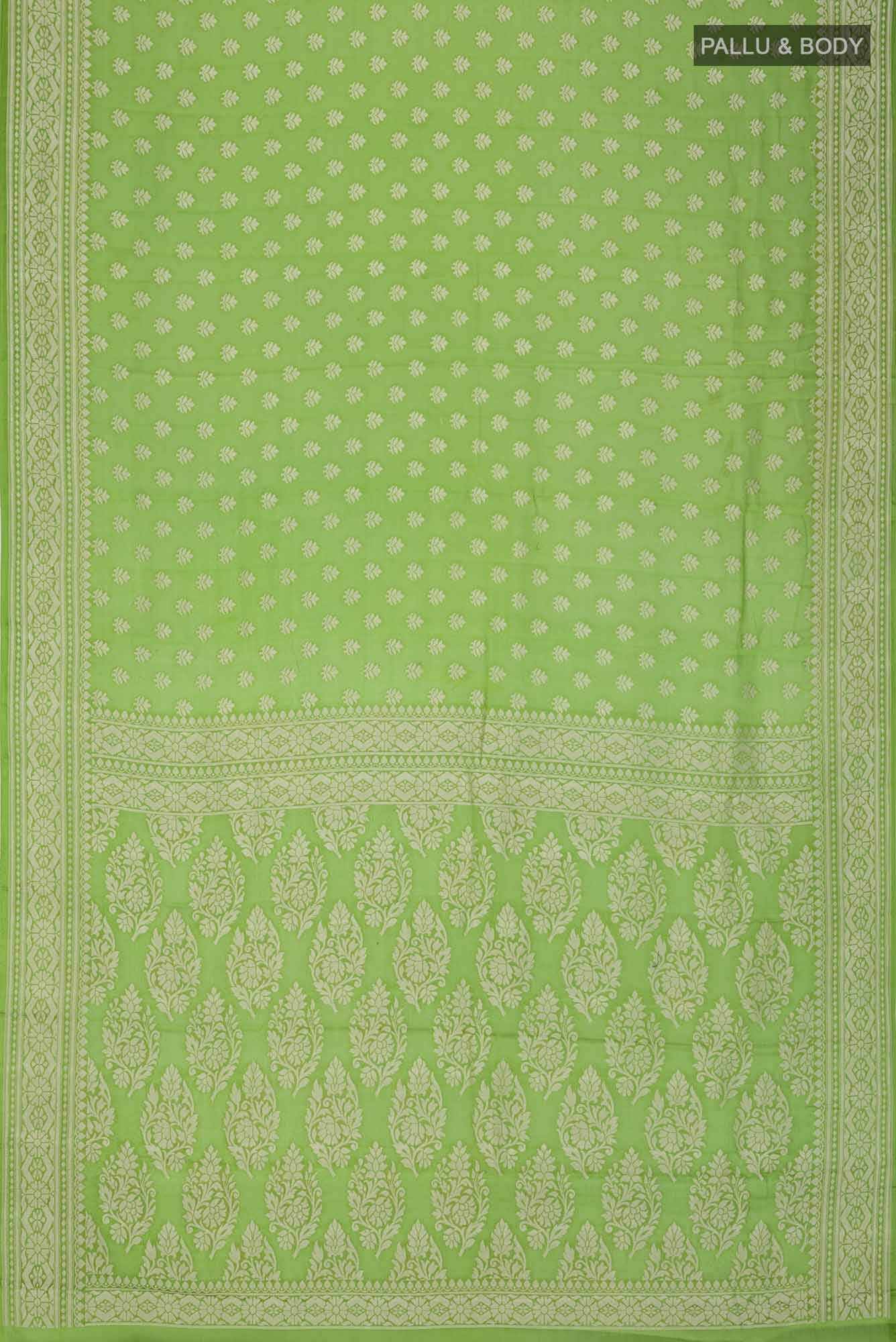 Green Banarasi Georgette Saree