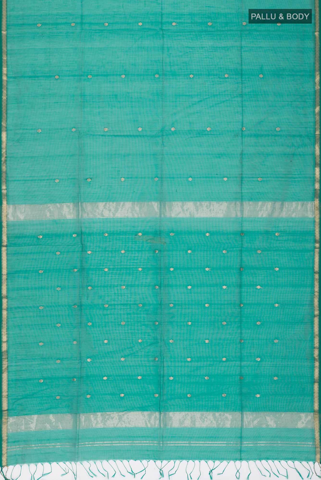Green Maheshwari Silk Cotton Saree