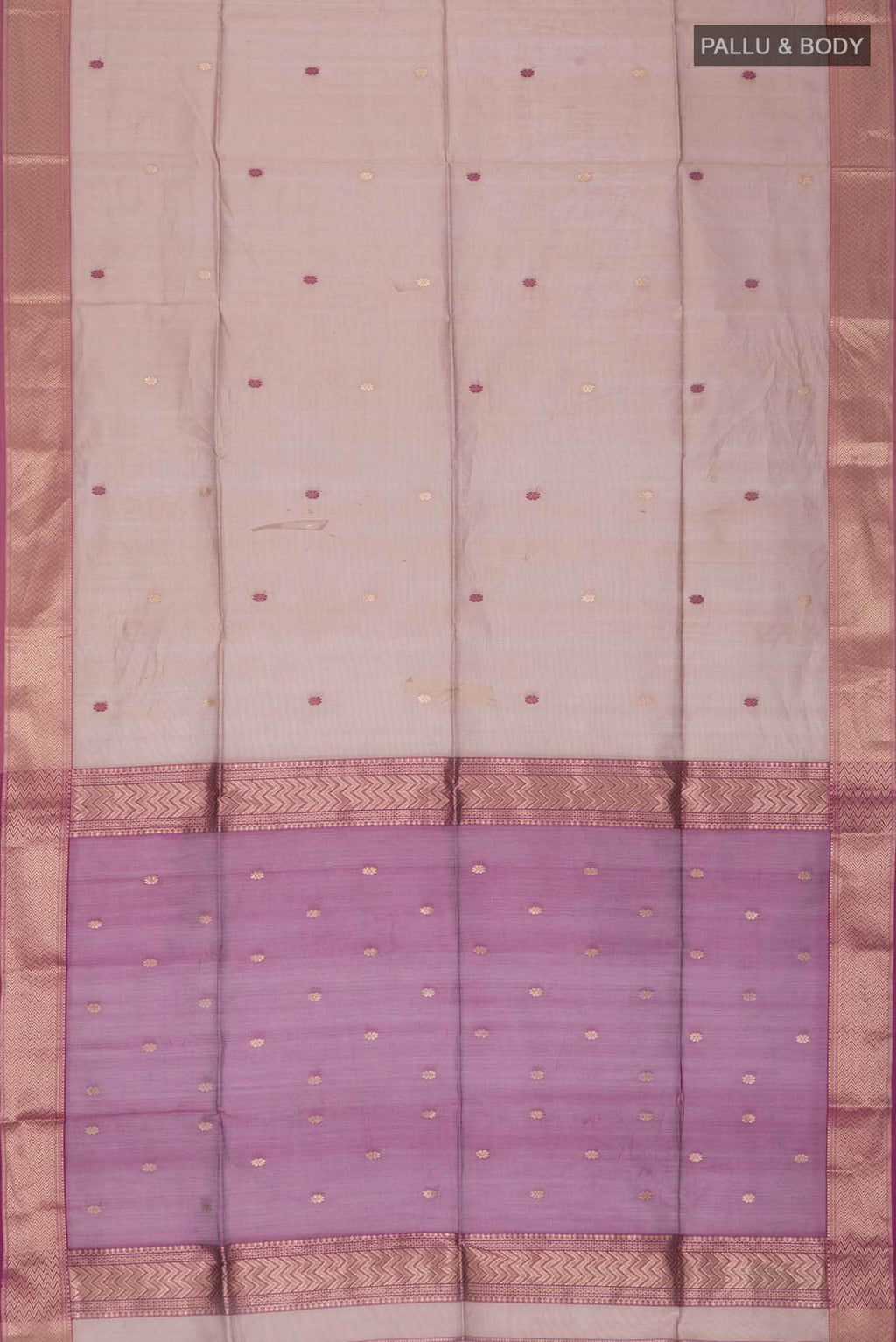 Brown Maheshwari Silk Cotton Saree