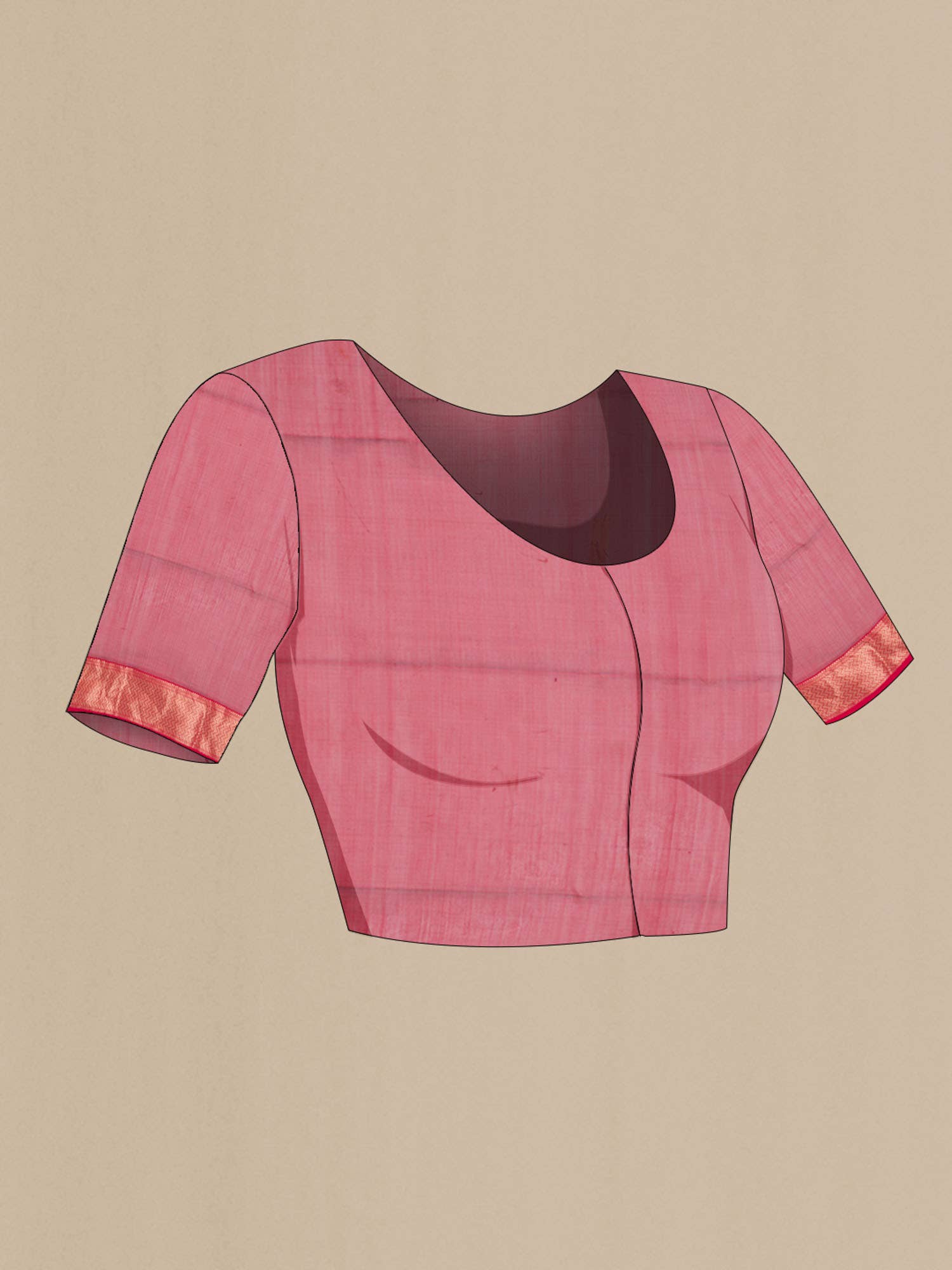 Maroon Maheshwari Silk Cotton Saree