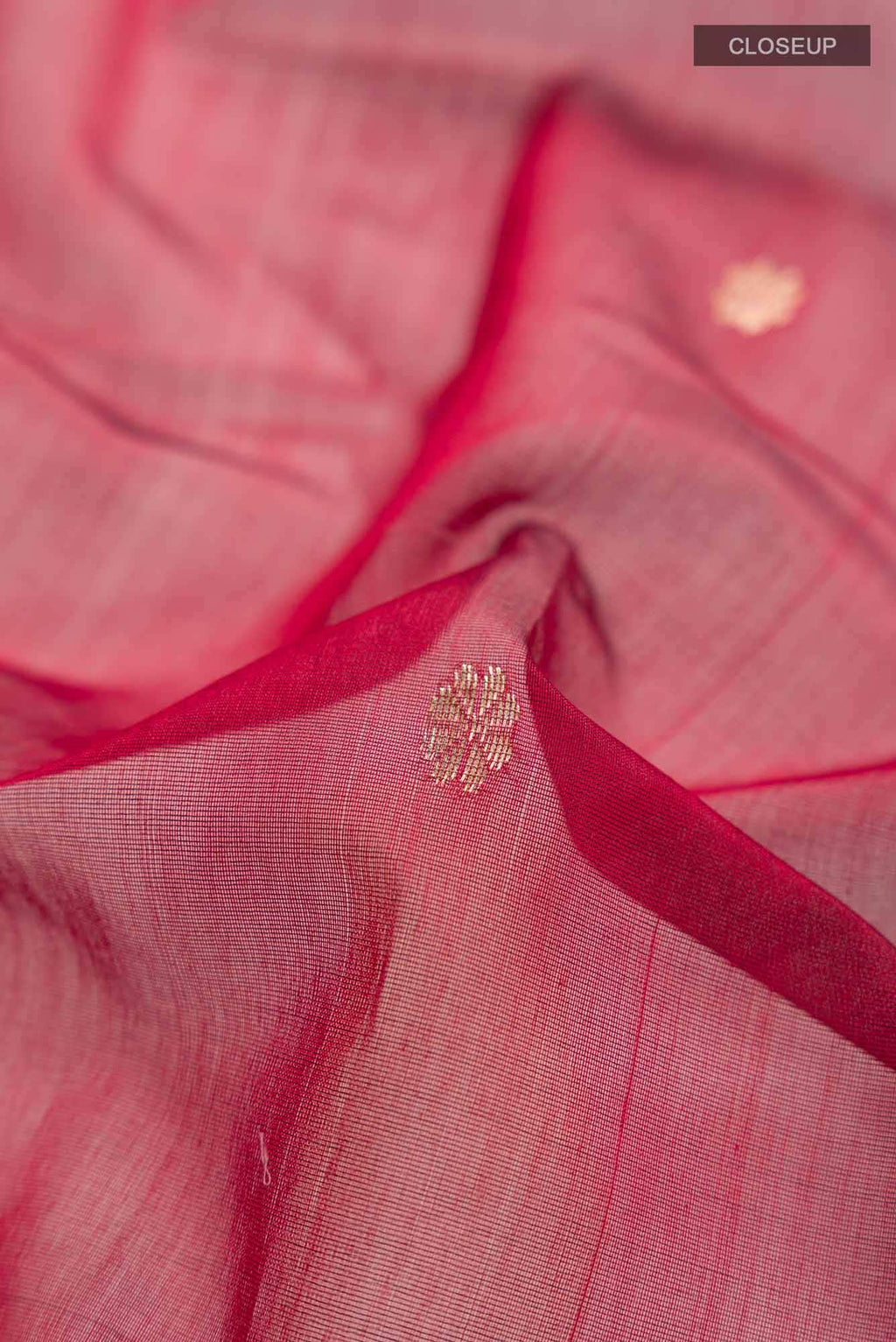 Maroon Maheshwari Silk Cotton Saree