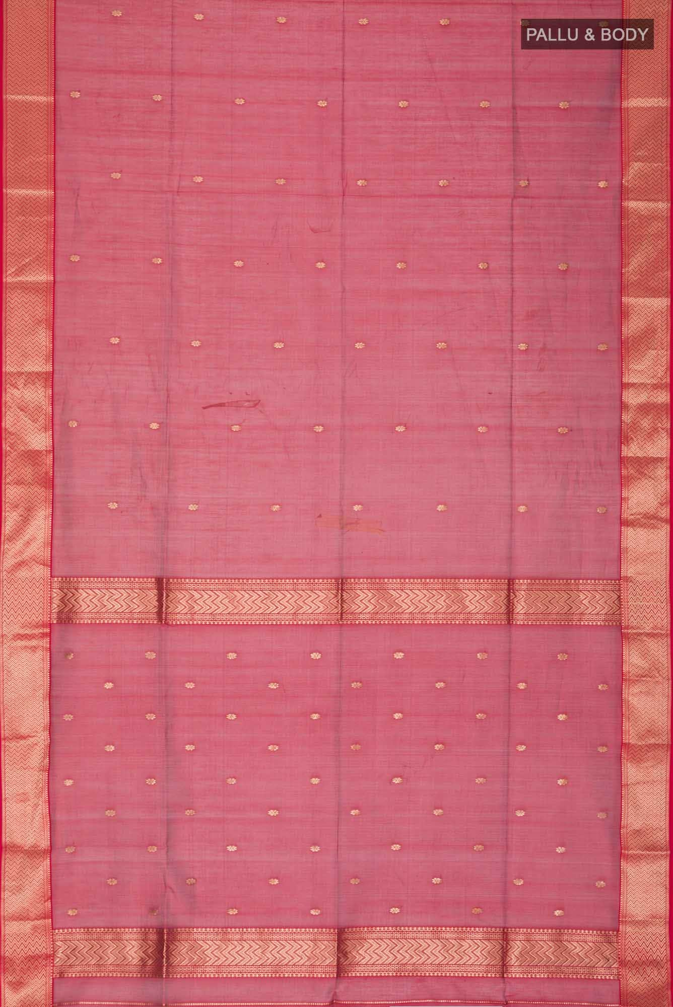 Maroon Maheshwari Silk Cotton Saree