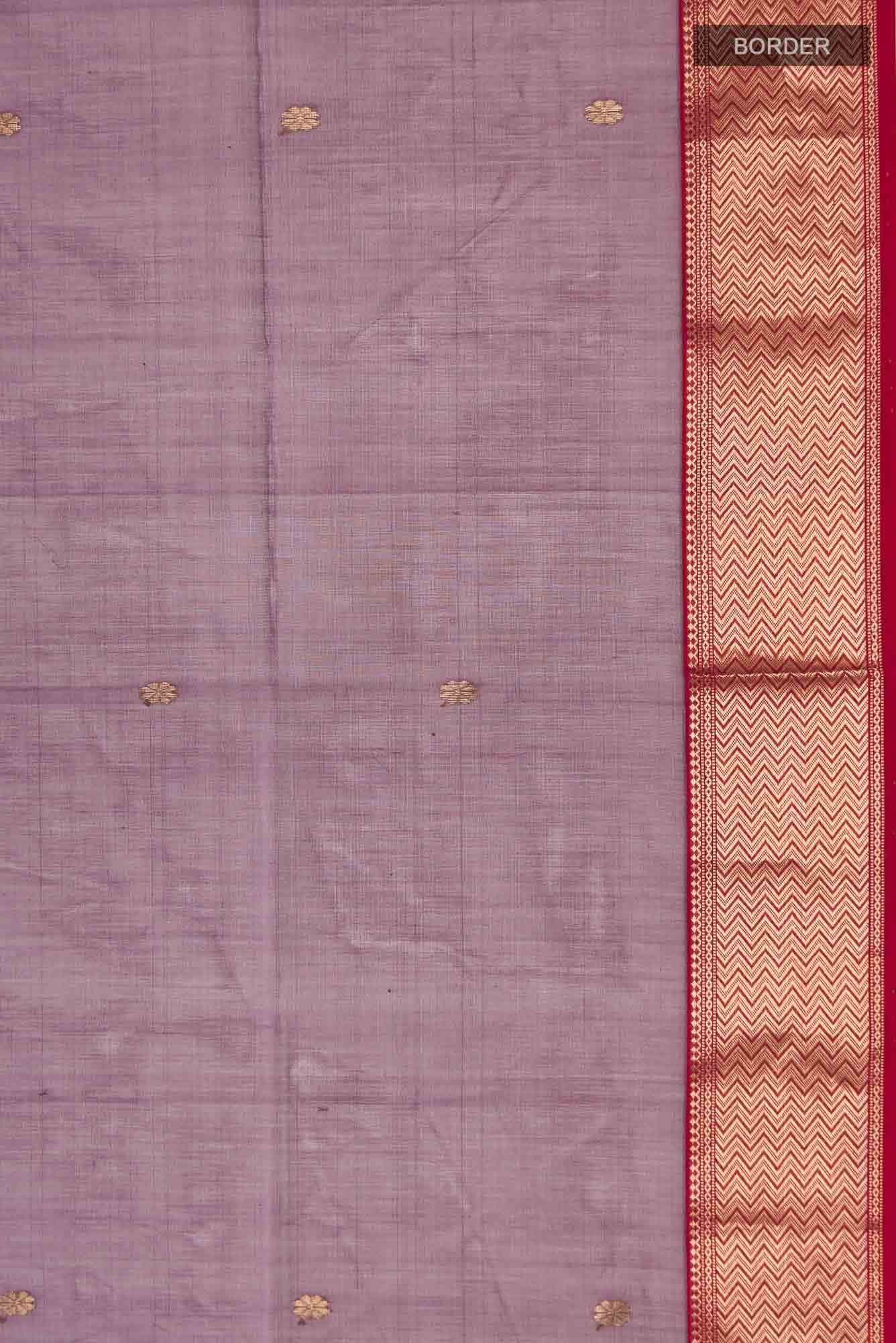 Lavender Maheshwari Silk Cotton Saree