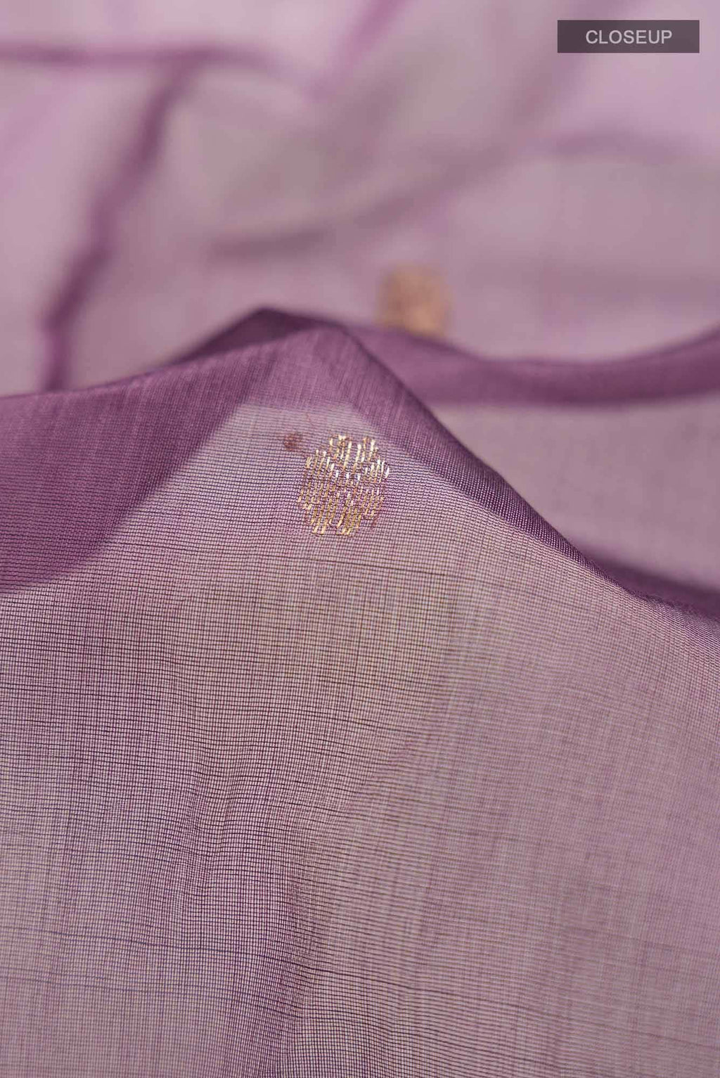 Lavender Maheshwari Silk Cotton Saree