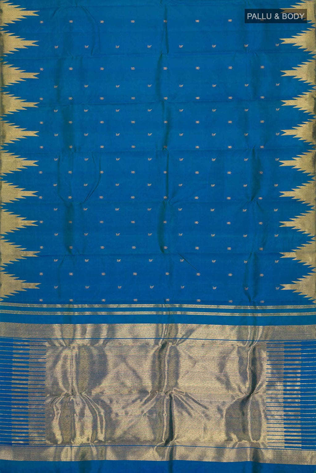 Blue Kanchipuram Silk Saree