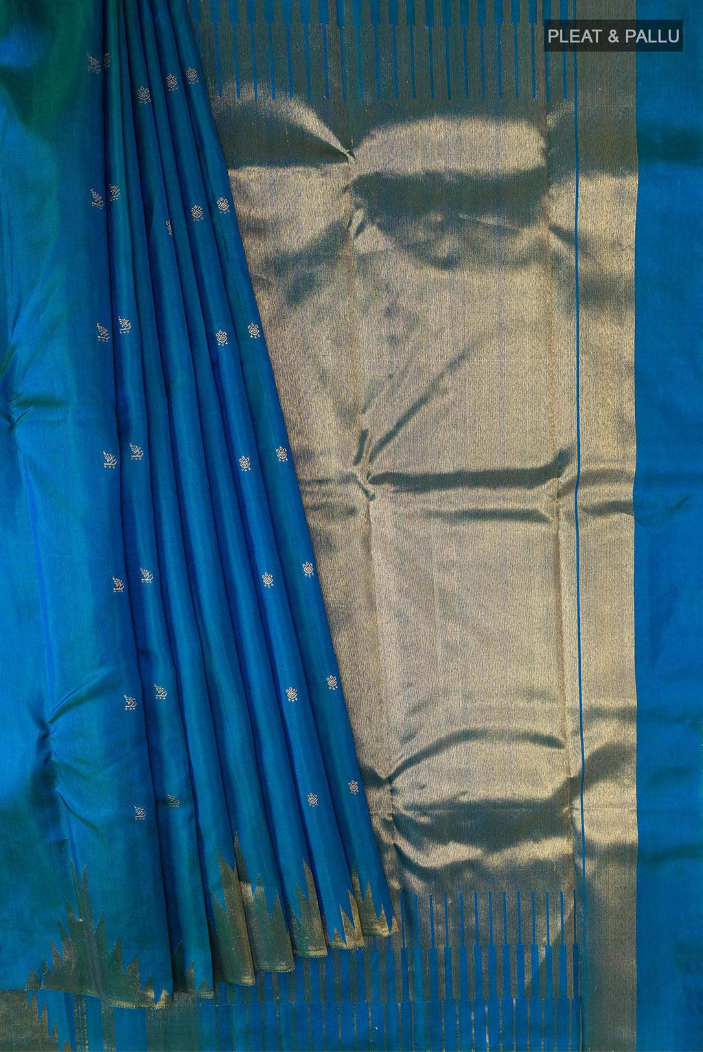 Blue Kanchipuram Silk Saree