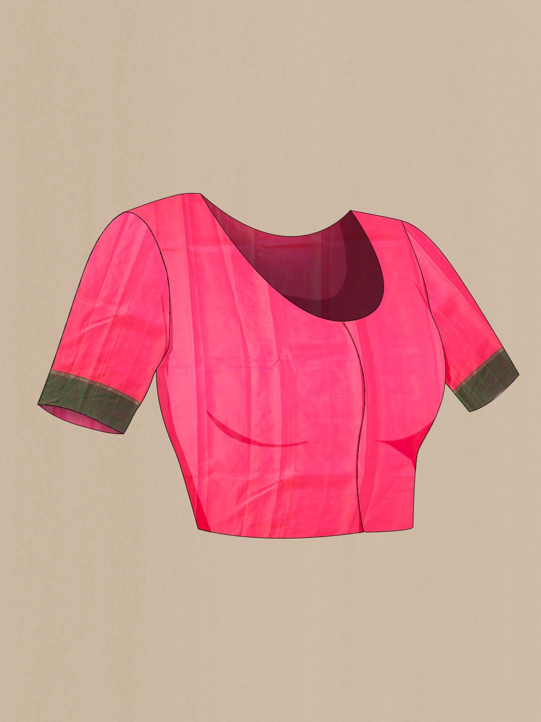 Pink Kanchipuram Silk Saree
