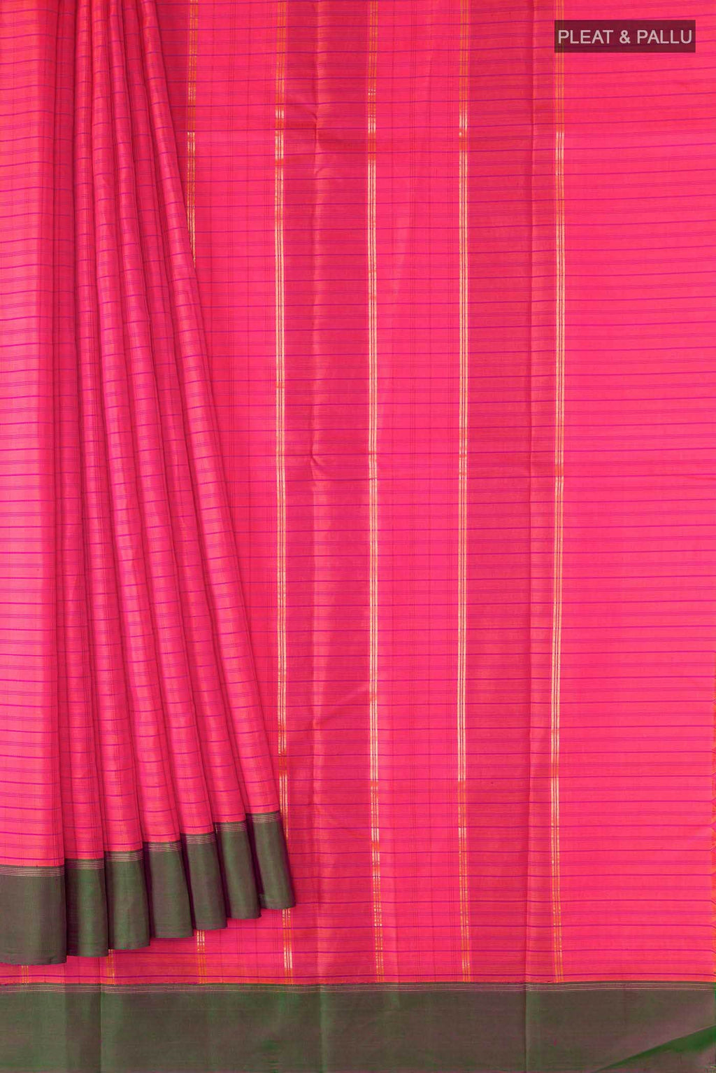 Pink Kanchipuram Silk Saree
