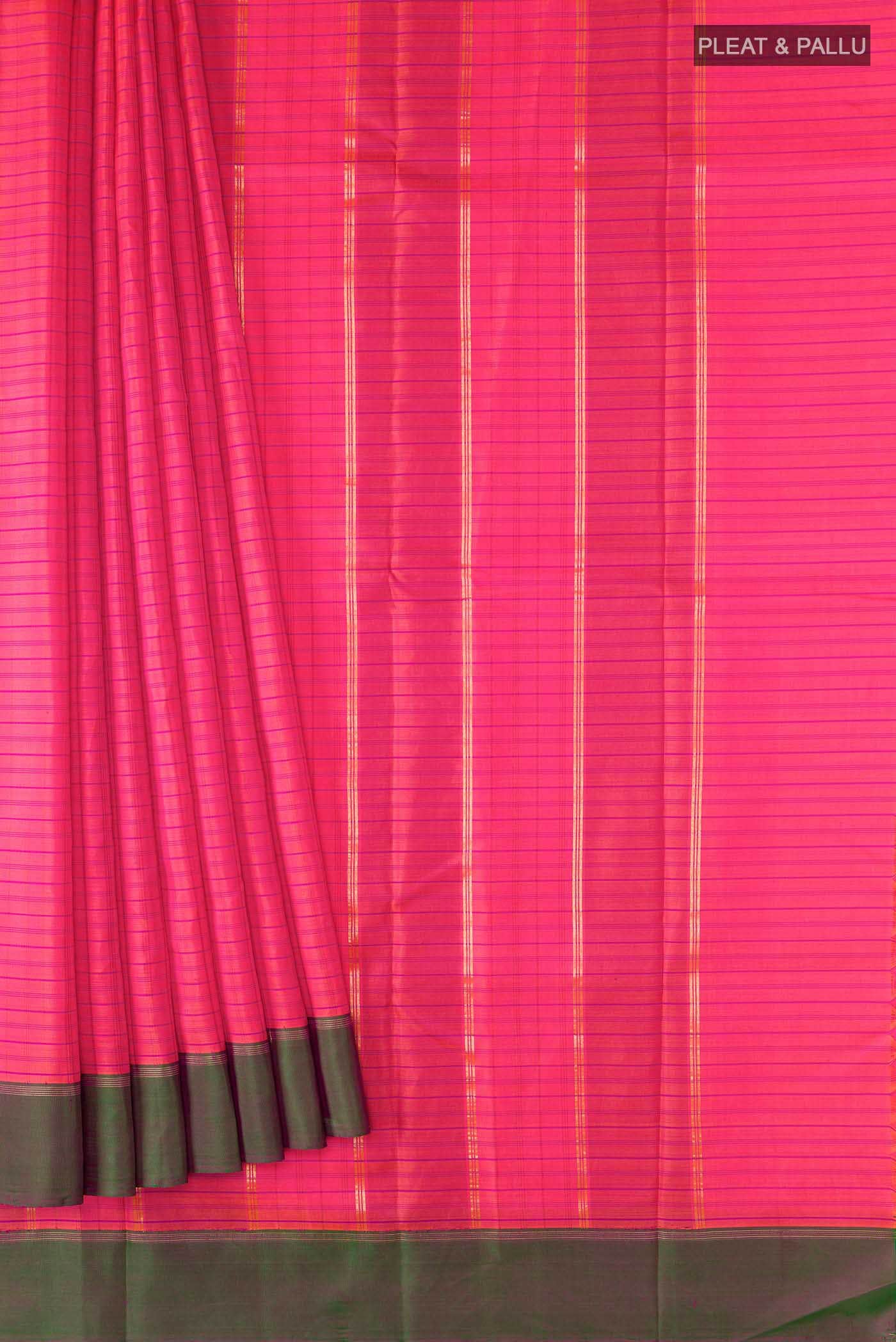 Pink Kanchipuram Silk Saree