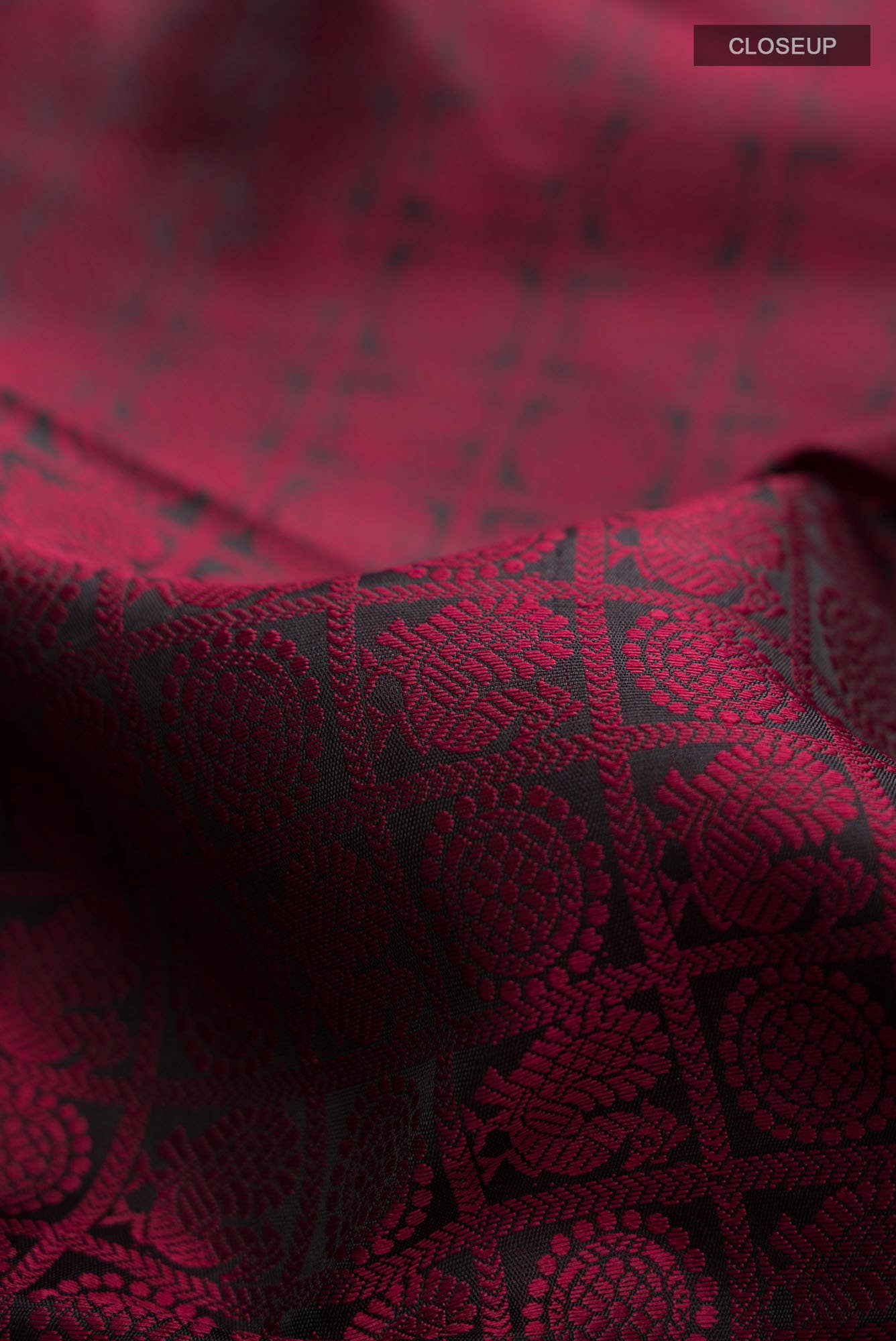 Pure Silk Pure Zari Black Kanchipuram Saree