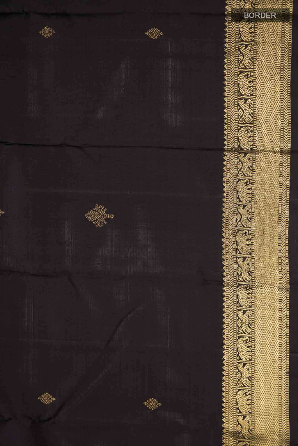 Black Kanchipuram Silk Saree