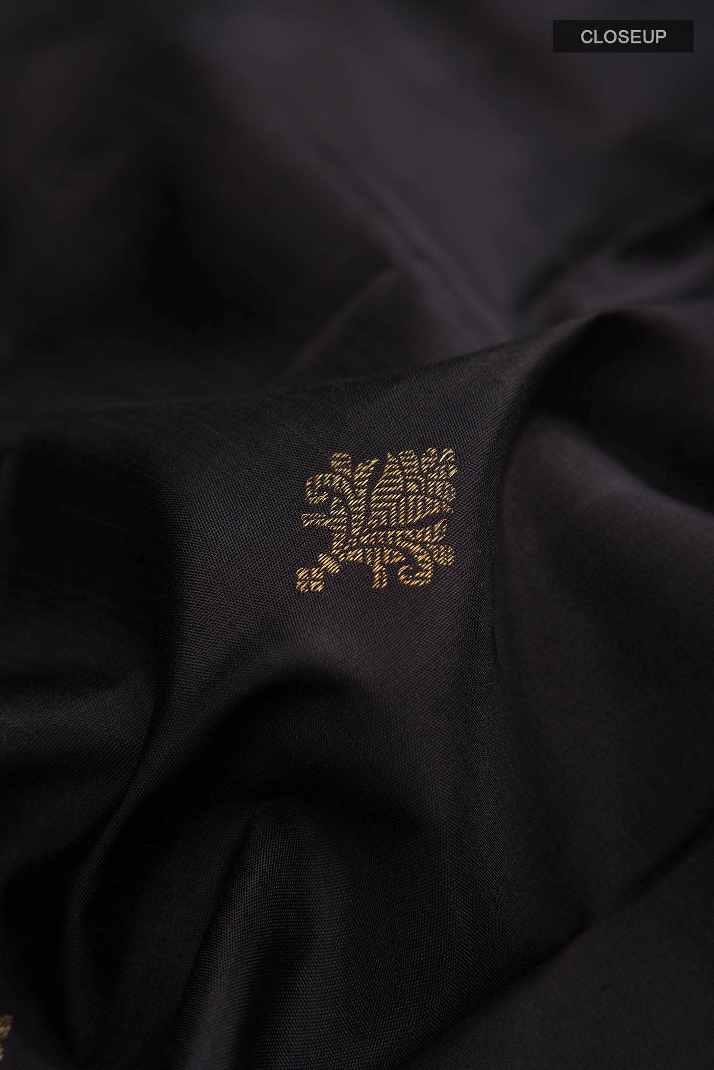 Black Kanchipuram Silk Saree