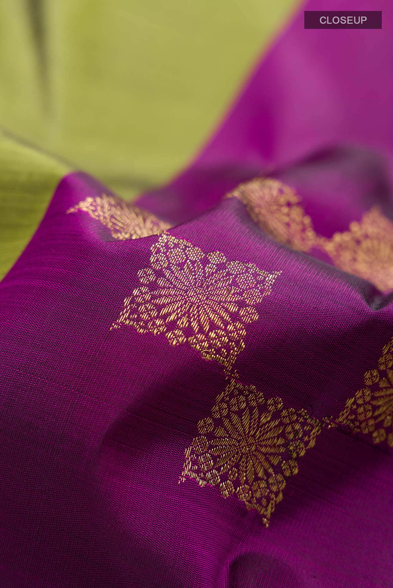 Purple Kanchipuram Silk Saree