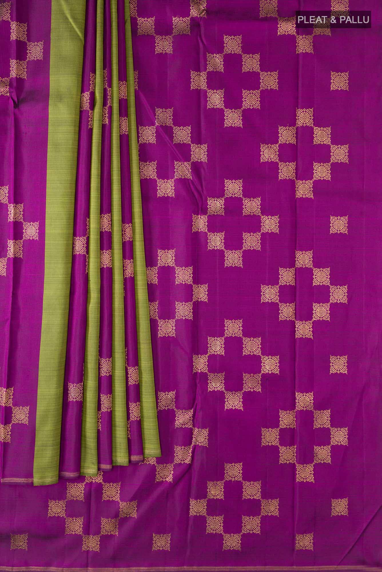Purple Kanchipuram Silk Saree