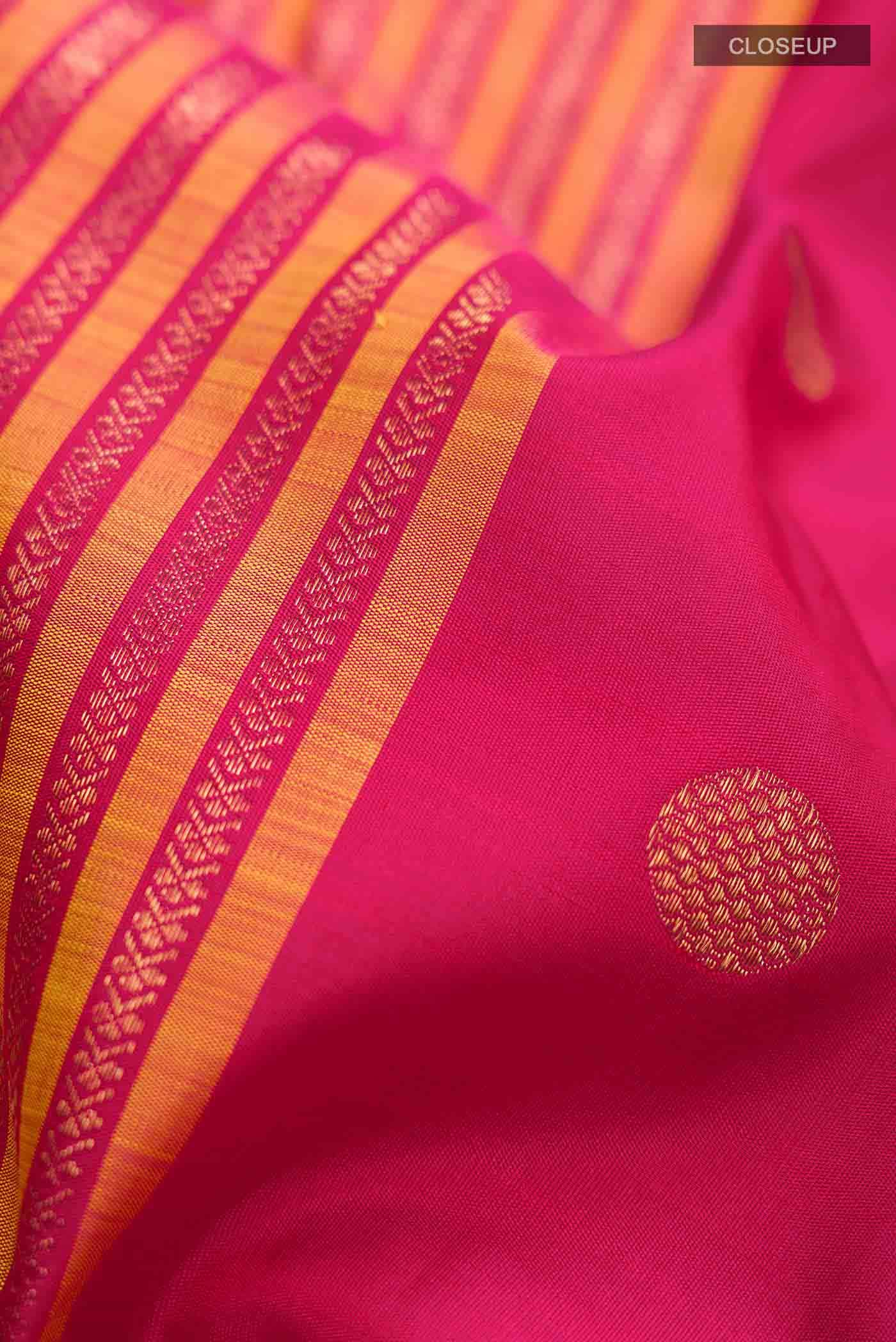 Pink Kanchipuram Silk Saree
