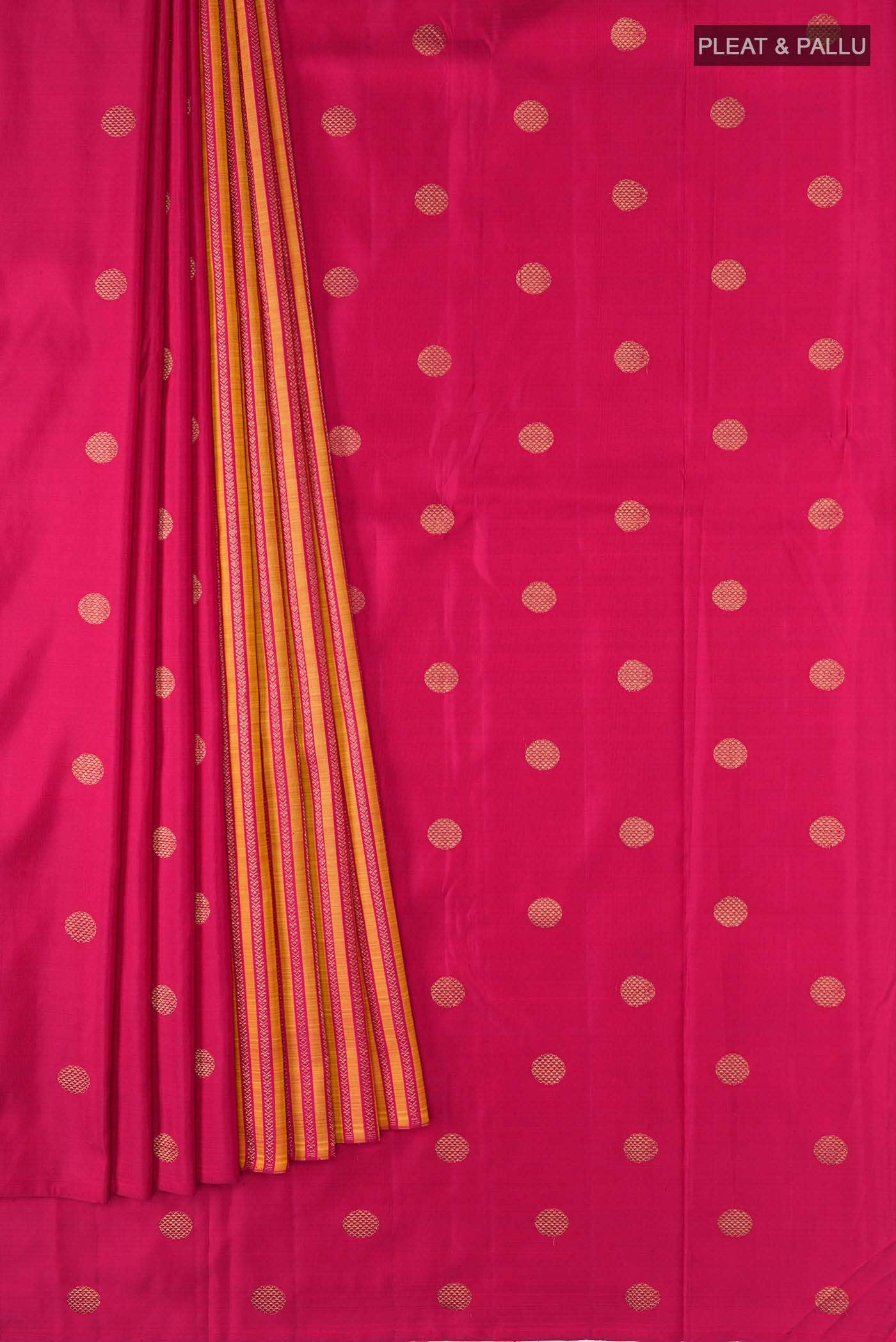 Pink Kanchipuram Silk Saree