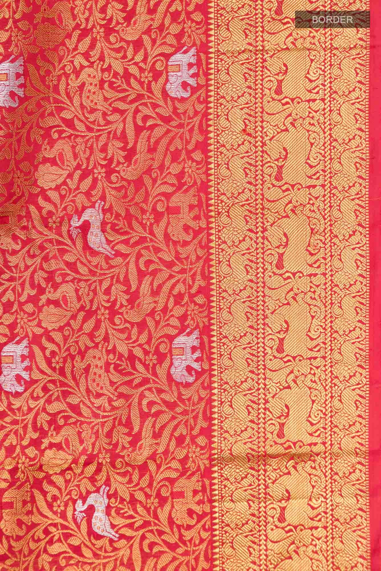 Red Kanchipuram Silk Saree