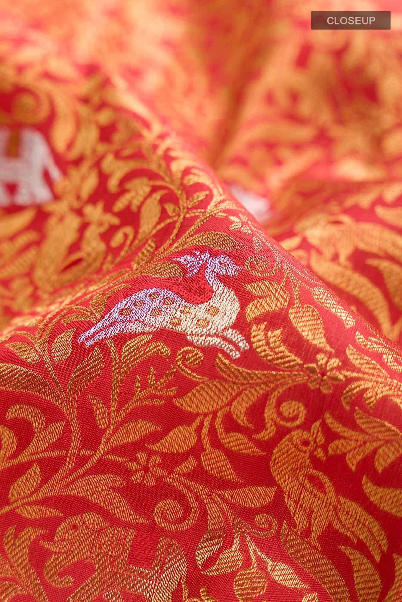 Red Kanchipuram Silk Saree
