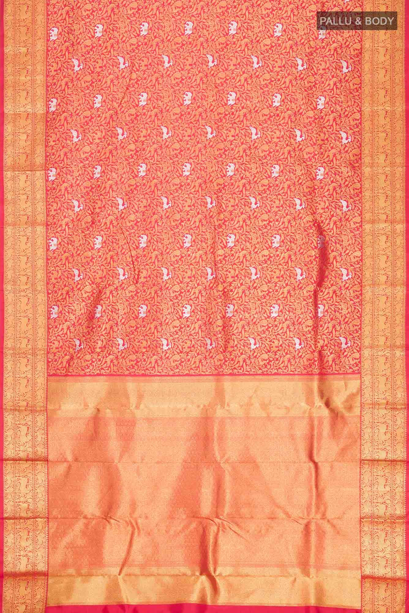 Red Kanchipuram Silk Saree