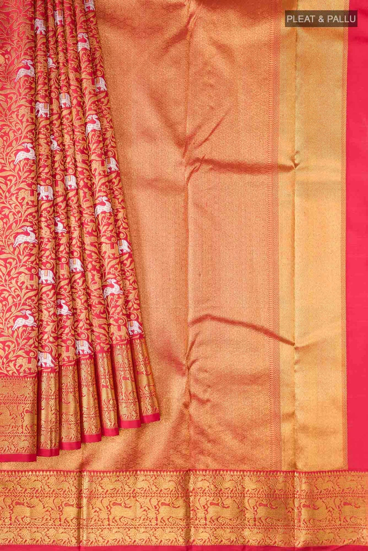 Red Kanjivaram Silk Saree