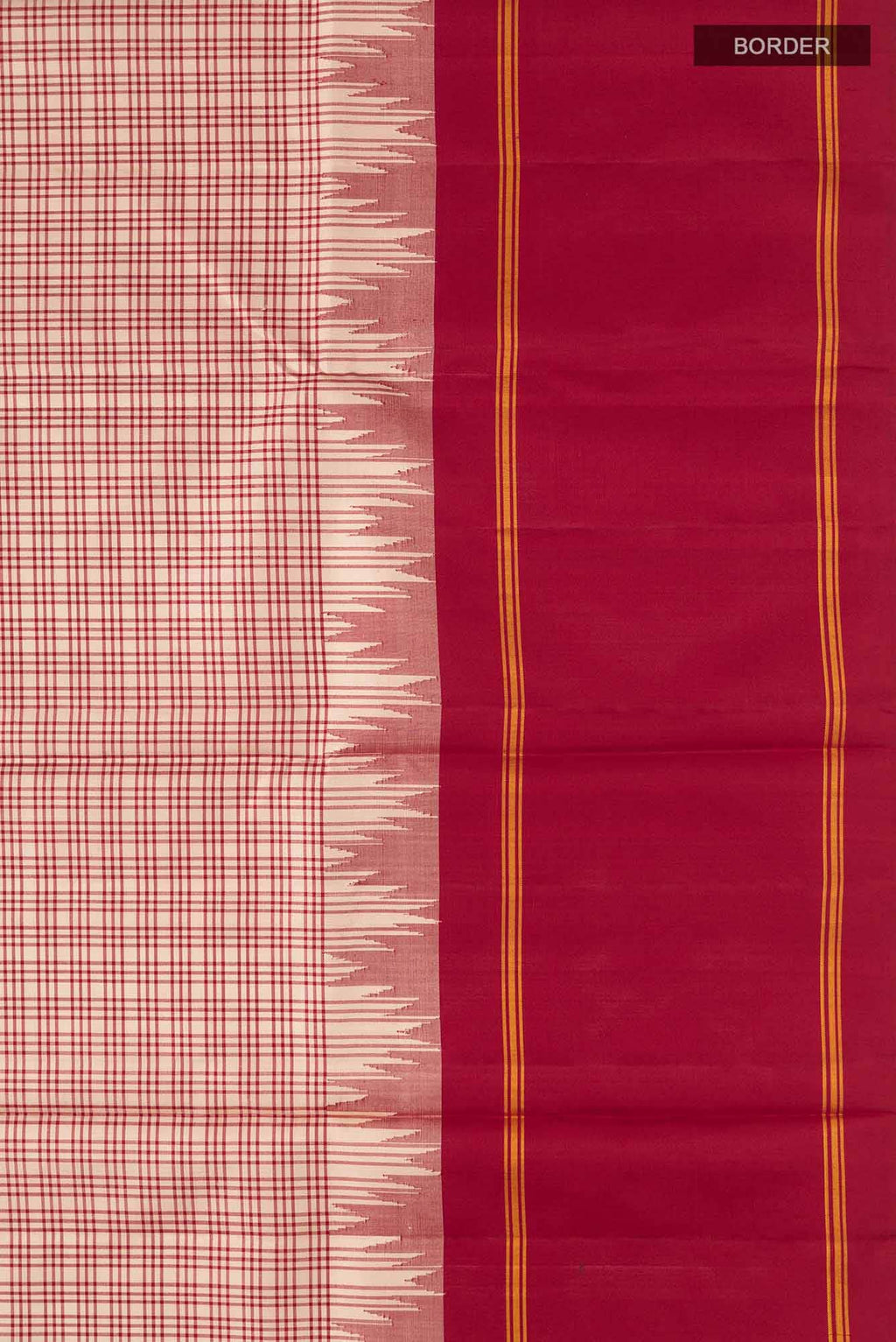 Beige Kanchipuram Silk Saree