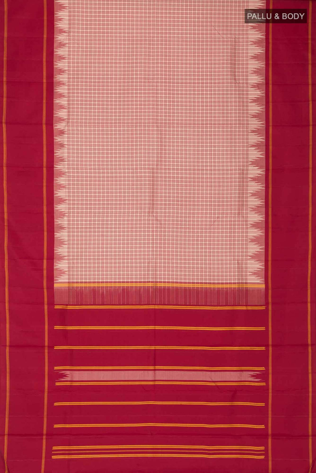 Beige Kanchipuram Silk Saree