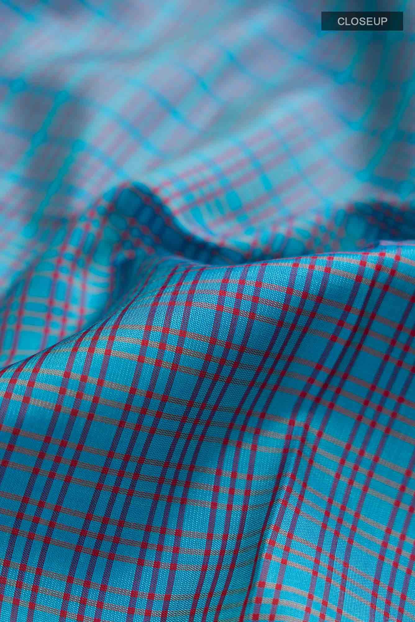 Blue Kanchipuram Silk Saree