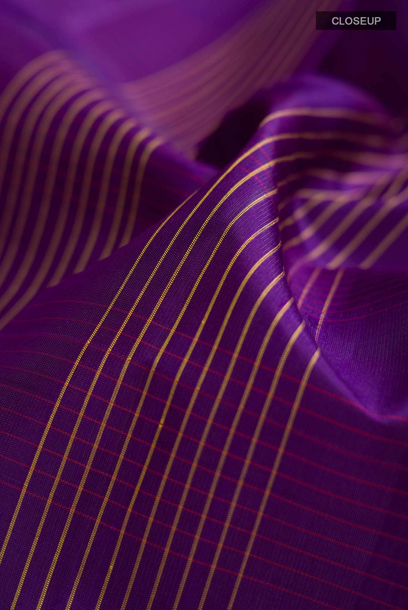 Violet Kanchipuram Silk Saree