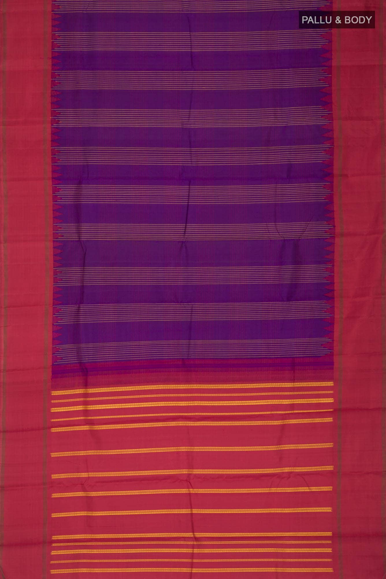 Violet Kanchipuram Silk Saree