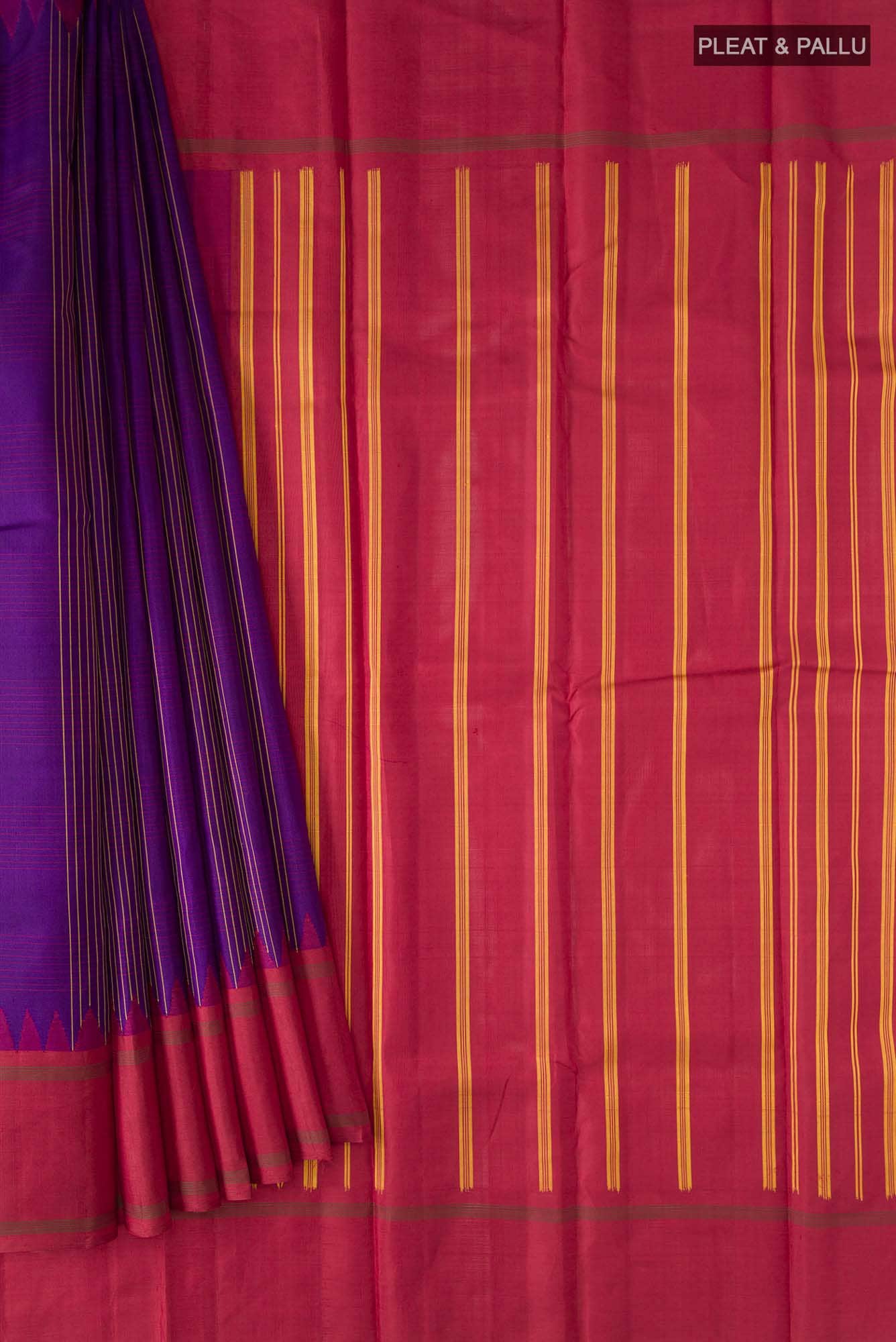 Violet Kanchipuram Silk Saree