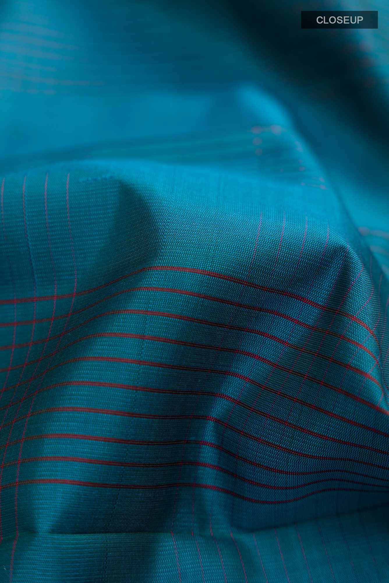 Blue Kanchipuram Silk Saree