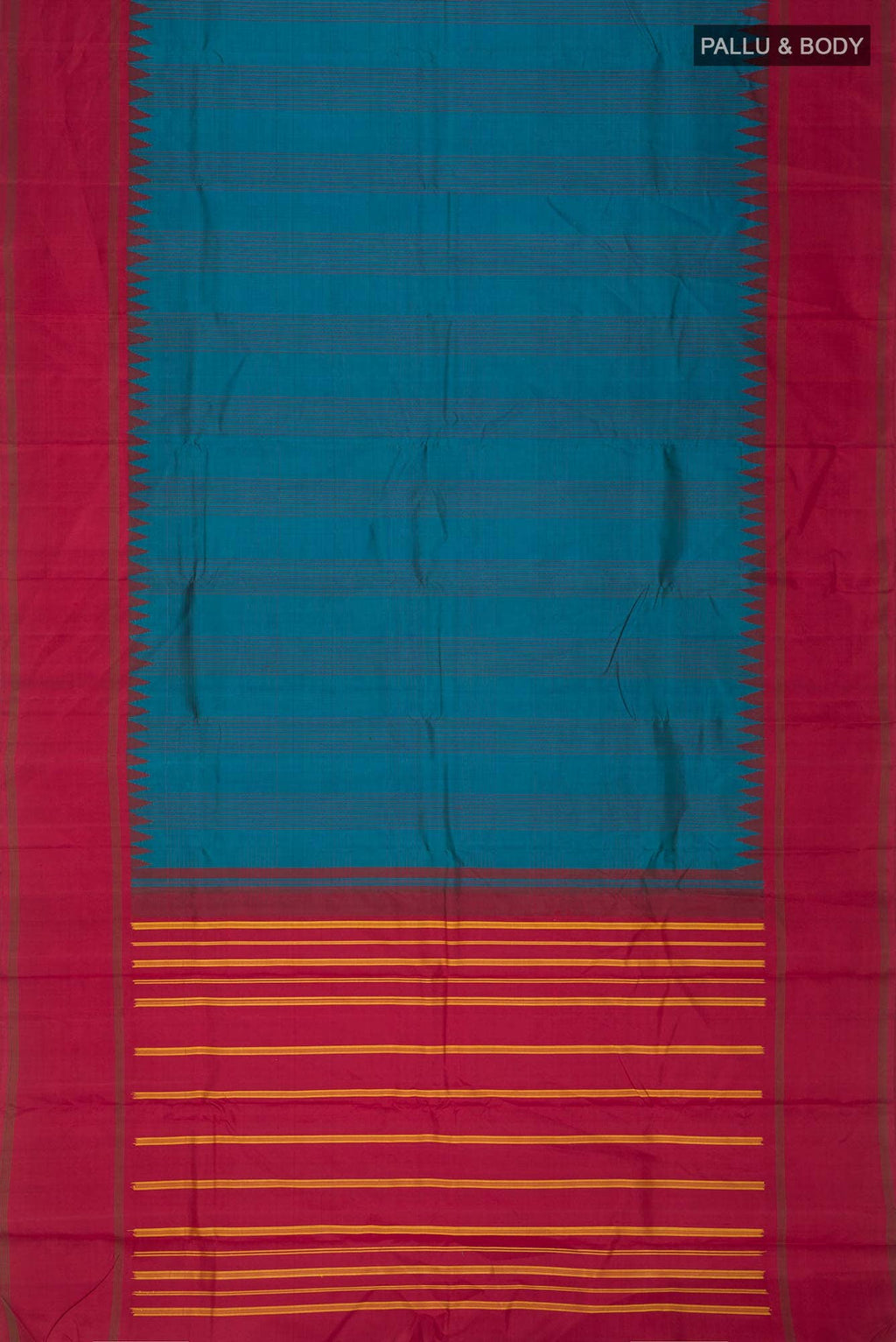 Blue Kanchipuram Silk Saree