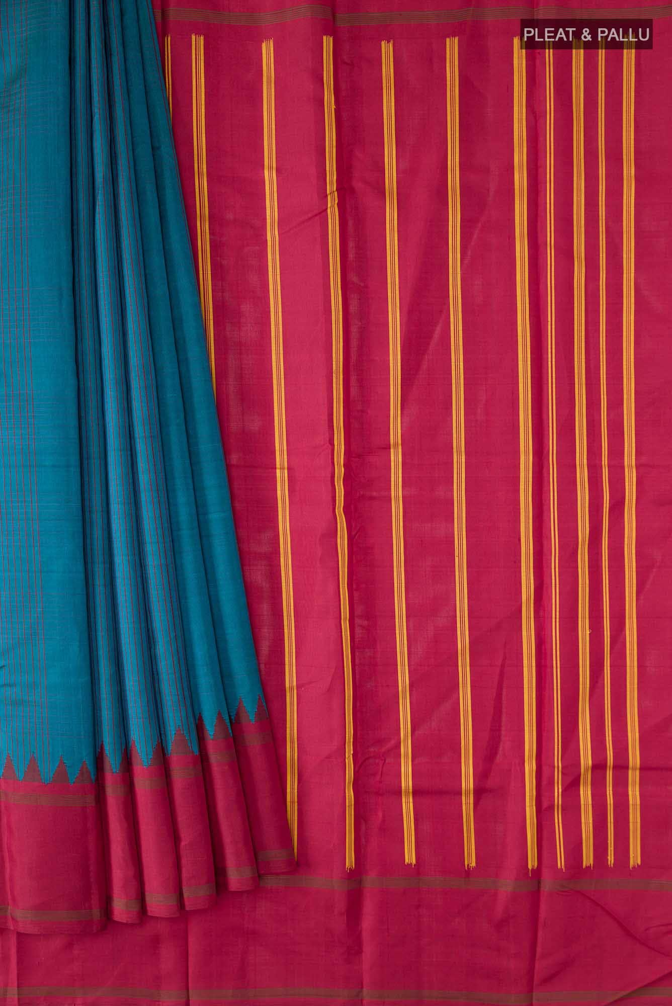 Blue Kanchipuram Silk Saree