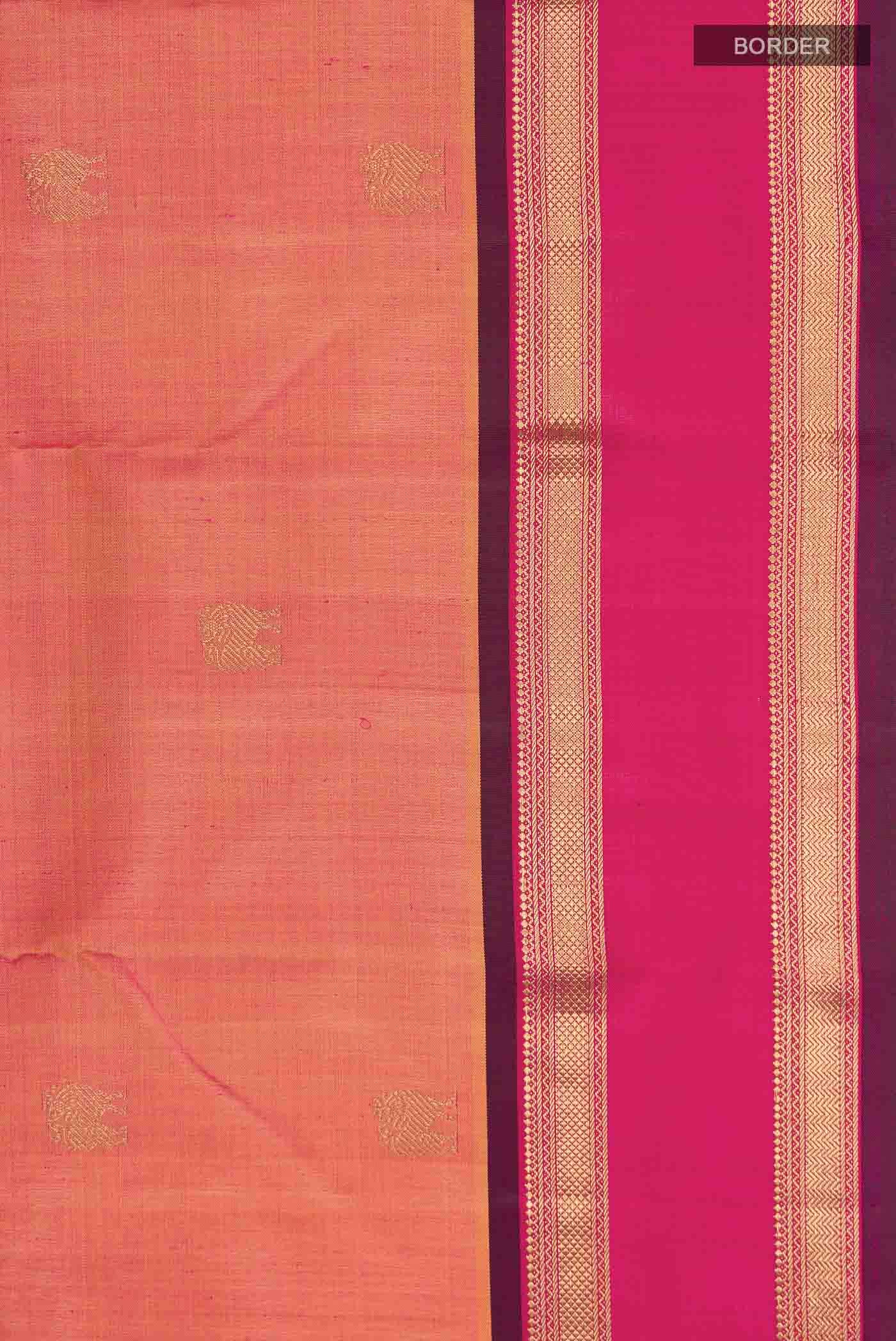 Pink Kanchipuram Silk Saree