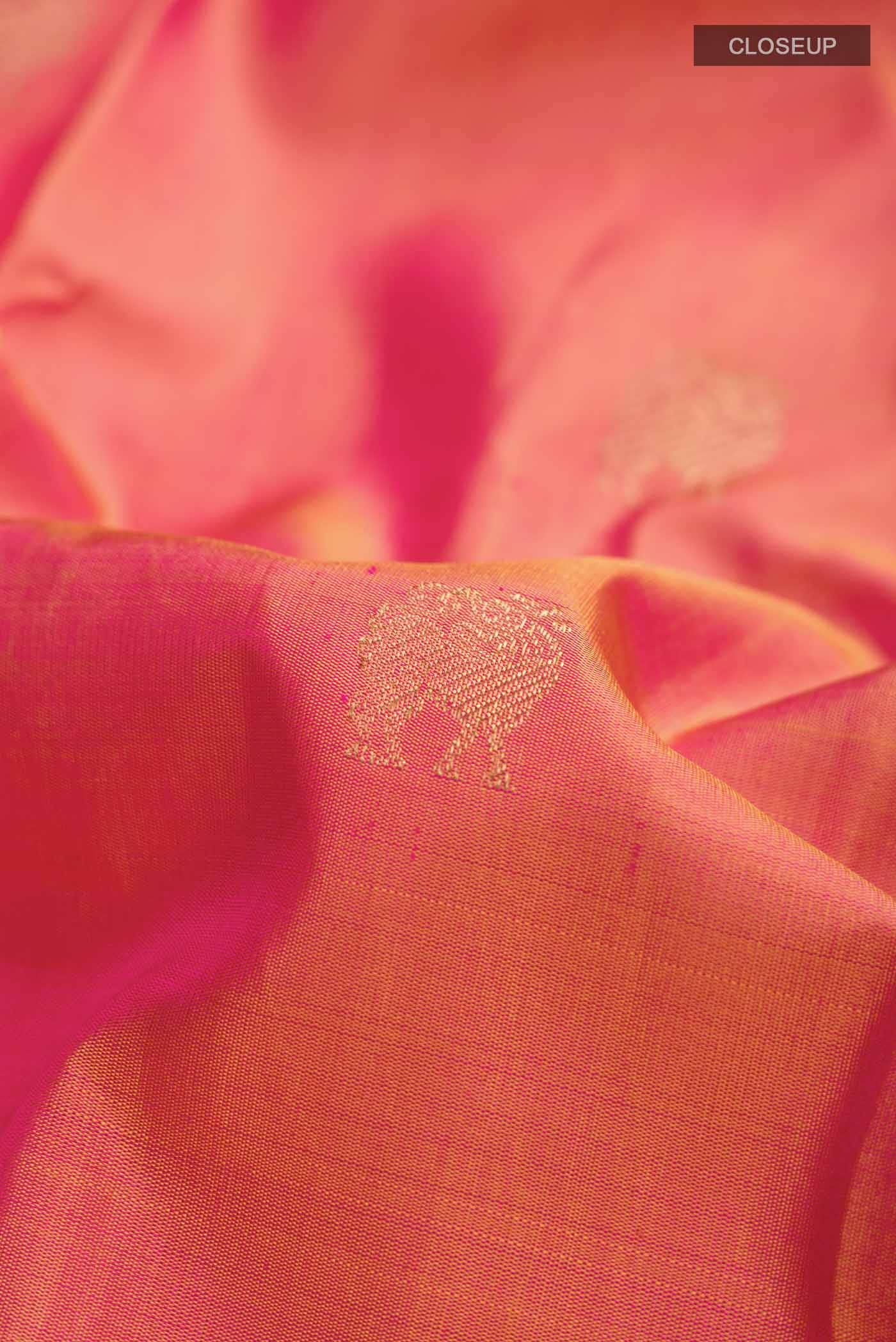 Pink Kanchipuram Silk Saree
