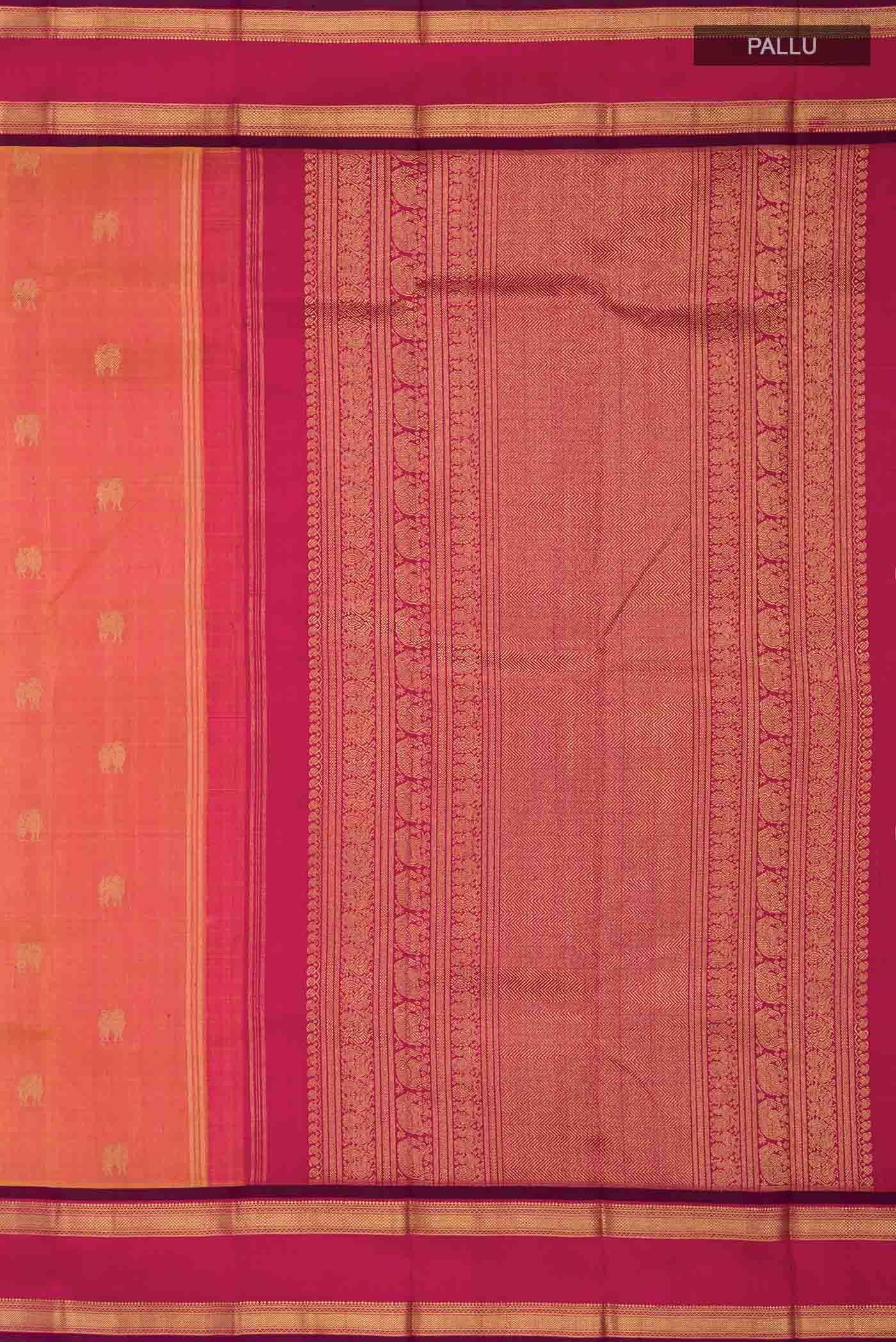 Pink Kanchipuram Silk Saree