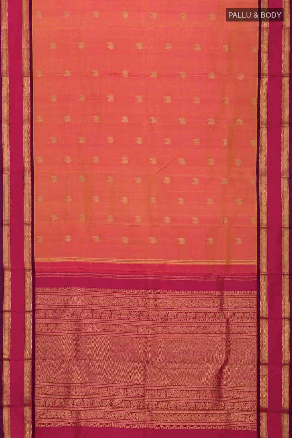 Pink Kanchipuram Silk Saree