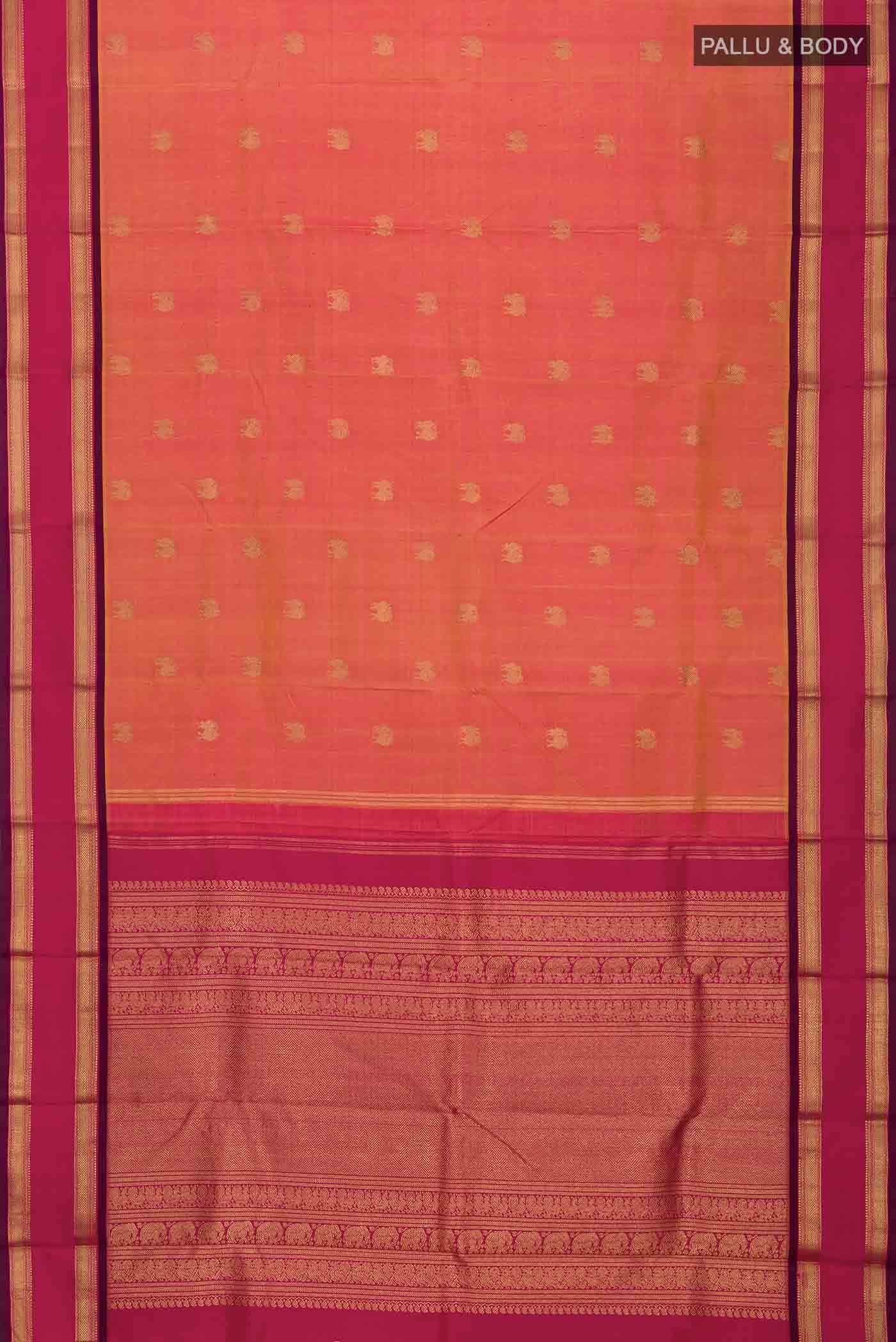 Pink Kanchipuram Silk Saree