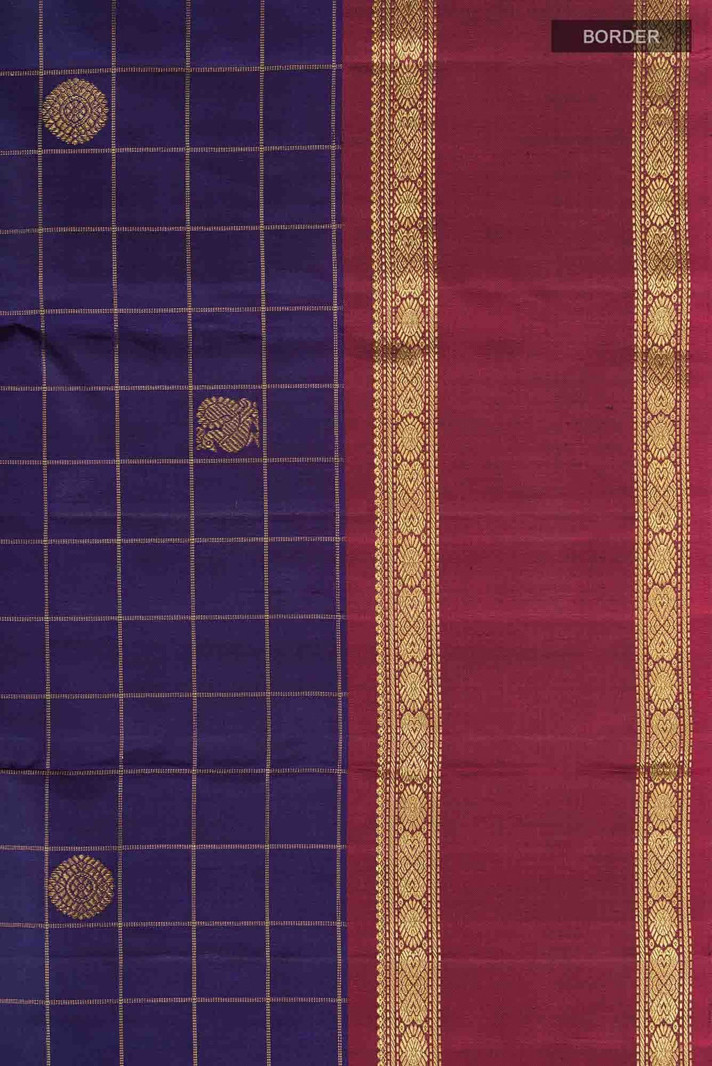 Blue Kanchipuram Silk Saree