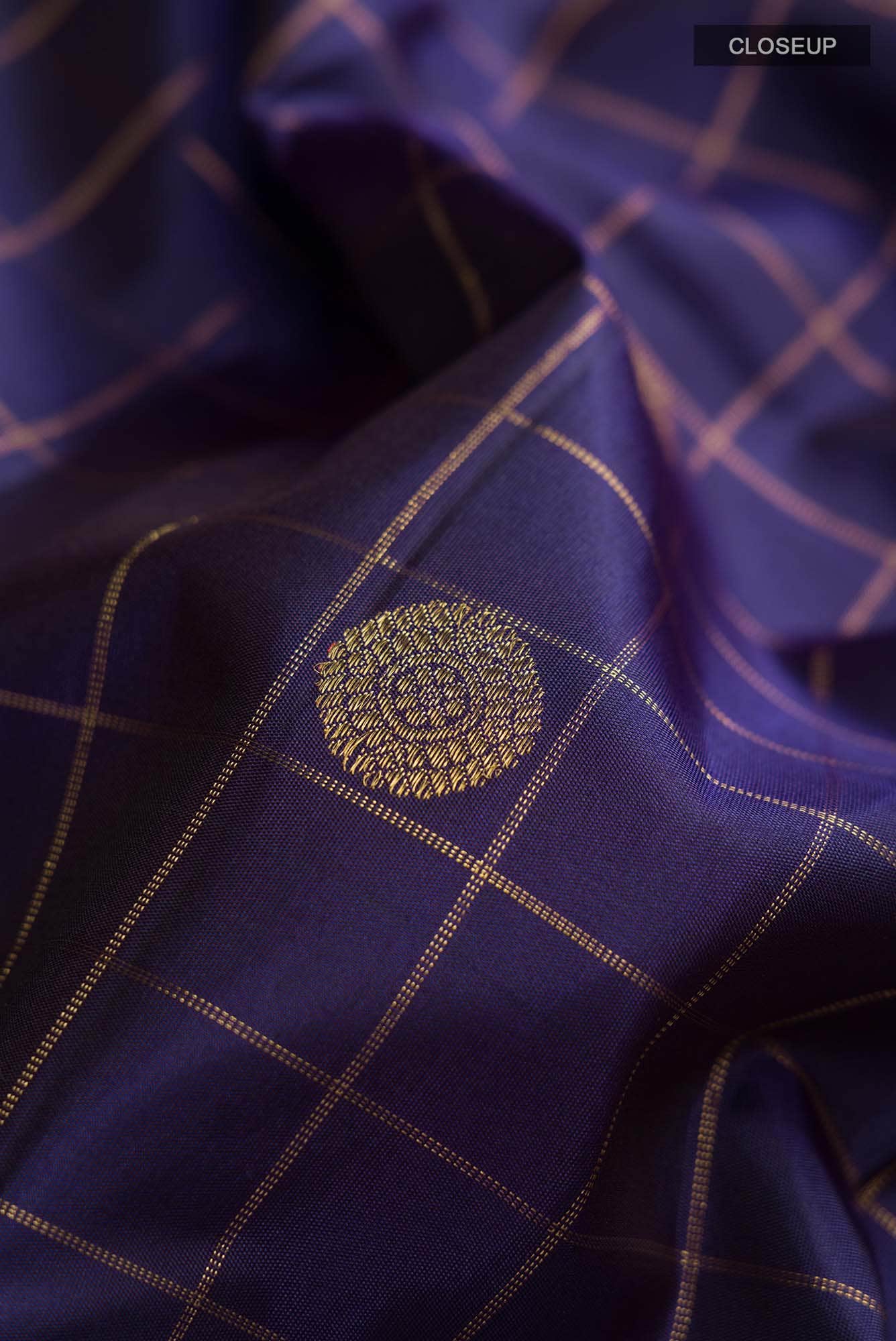 Blue Kanchipuram Silk Saree