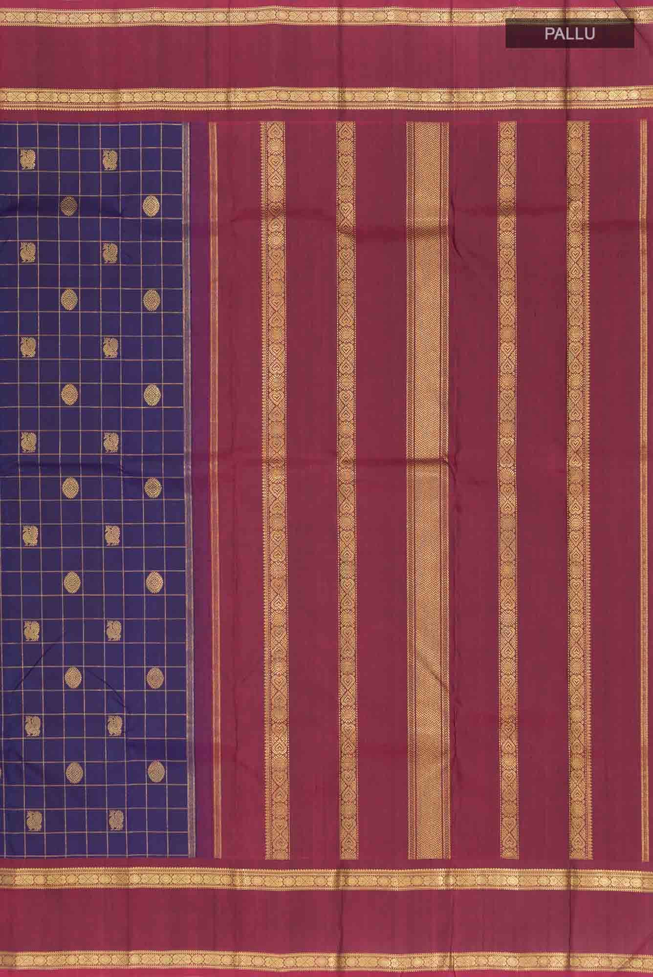 Blue Kanchipuram Silk Saree