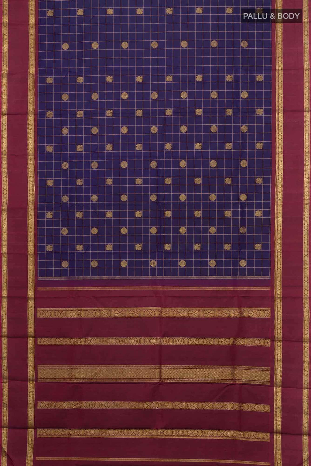 Blue Kanchipuram Silk Saree