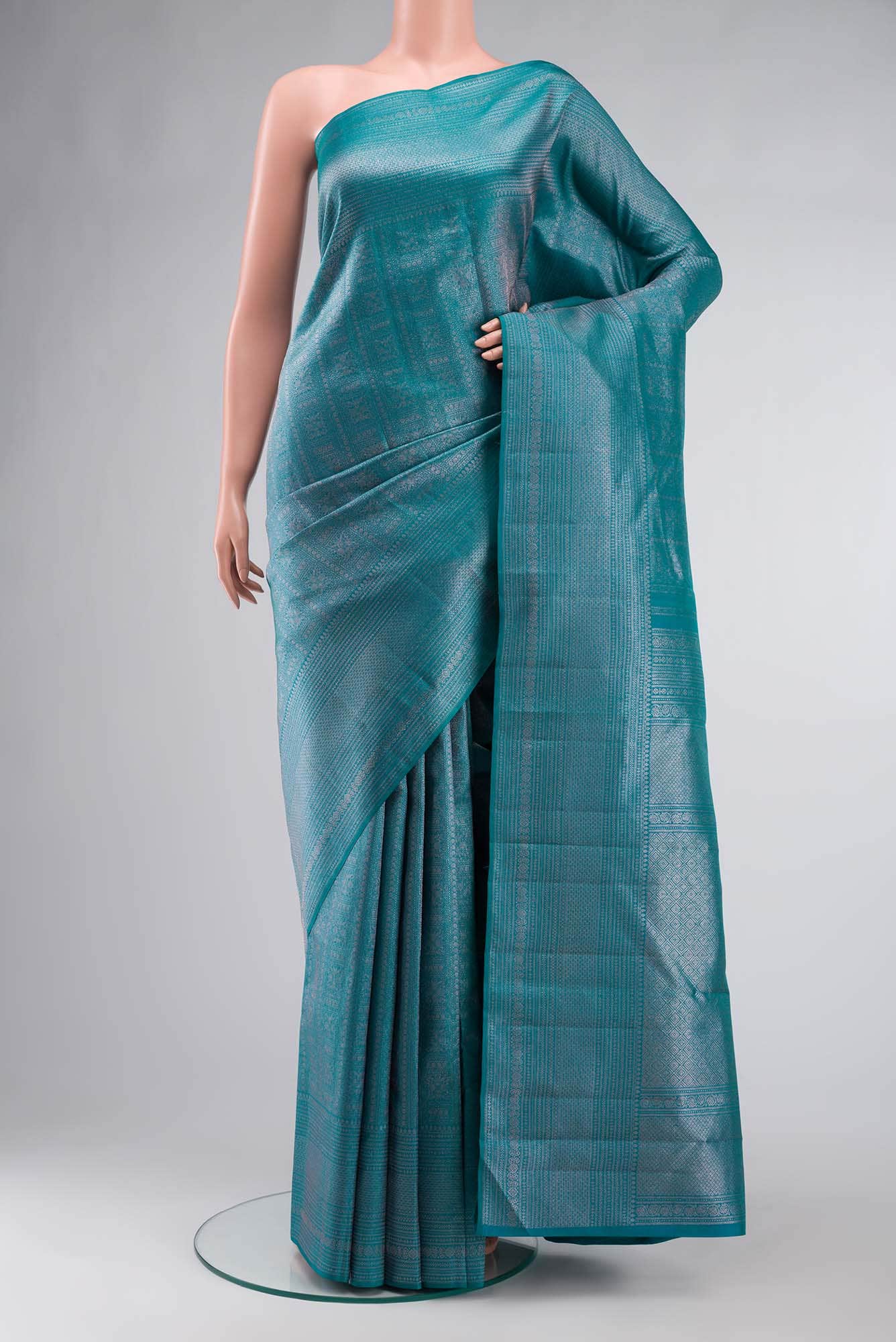 Blue Kanchipuram Silk Saree
