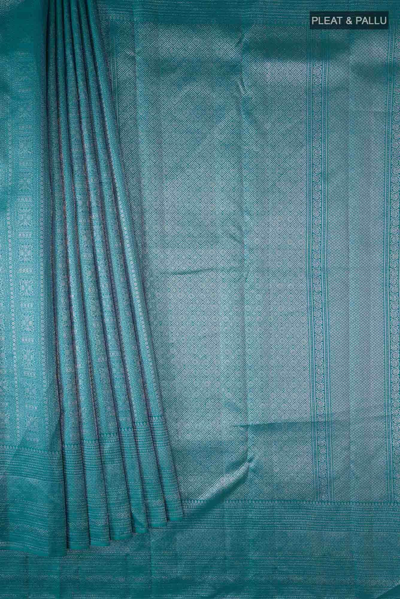 Blue Kanchipuram Silk Saree