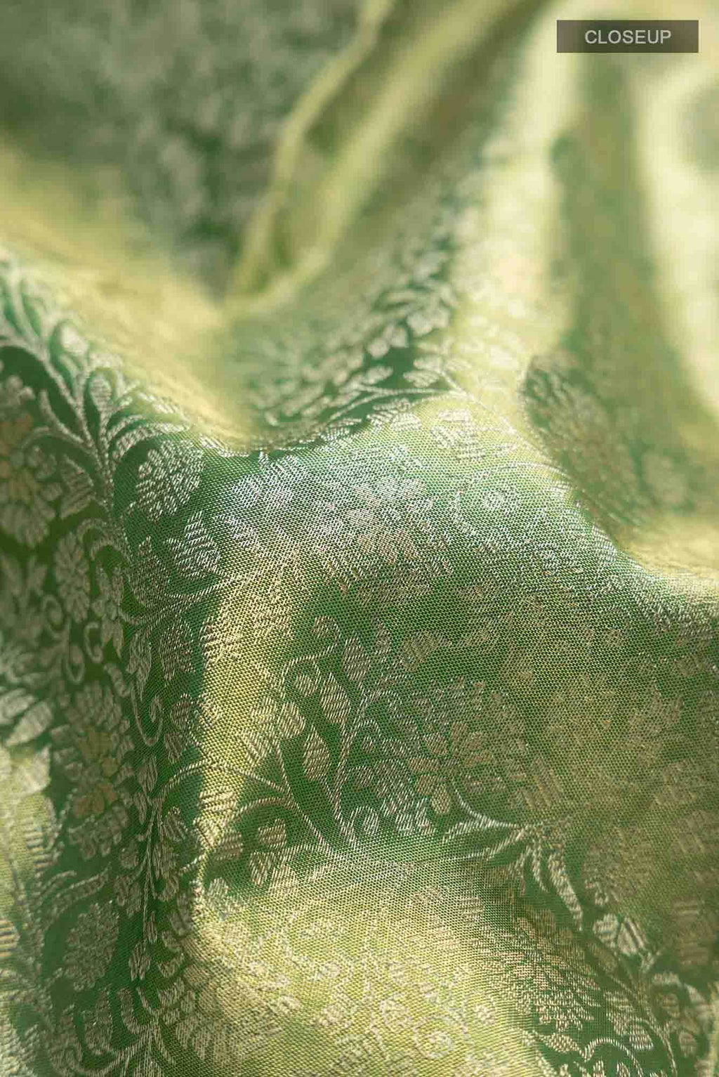 Green Kanchipuram Tissue Silk Saree