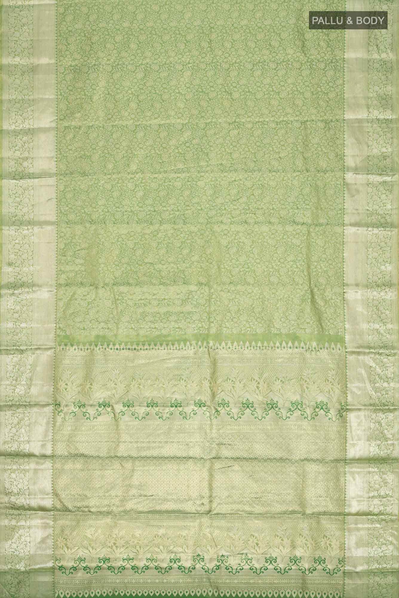 Green Kanchipuram Tissue Silk Saree