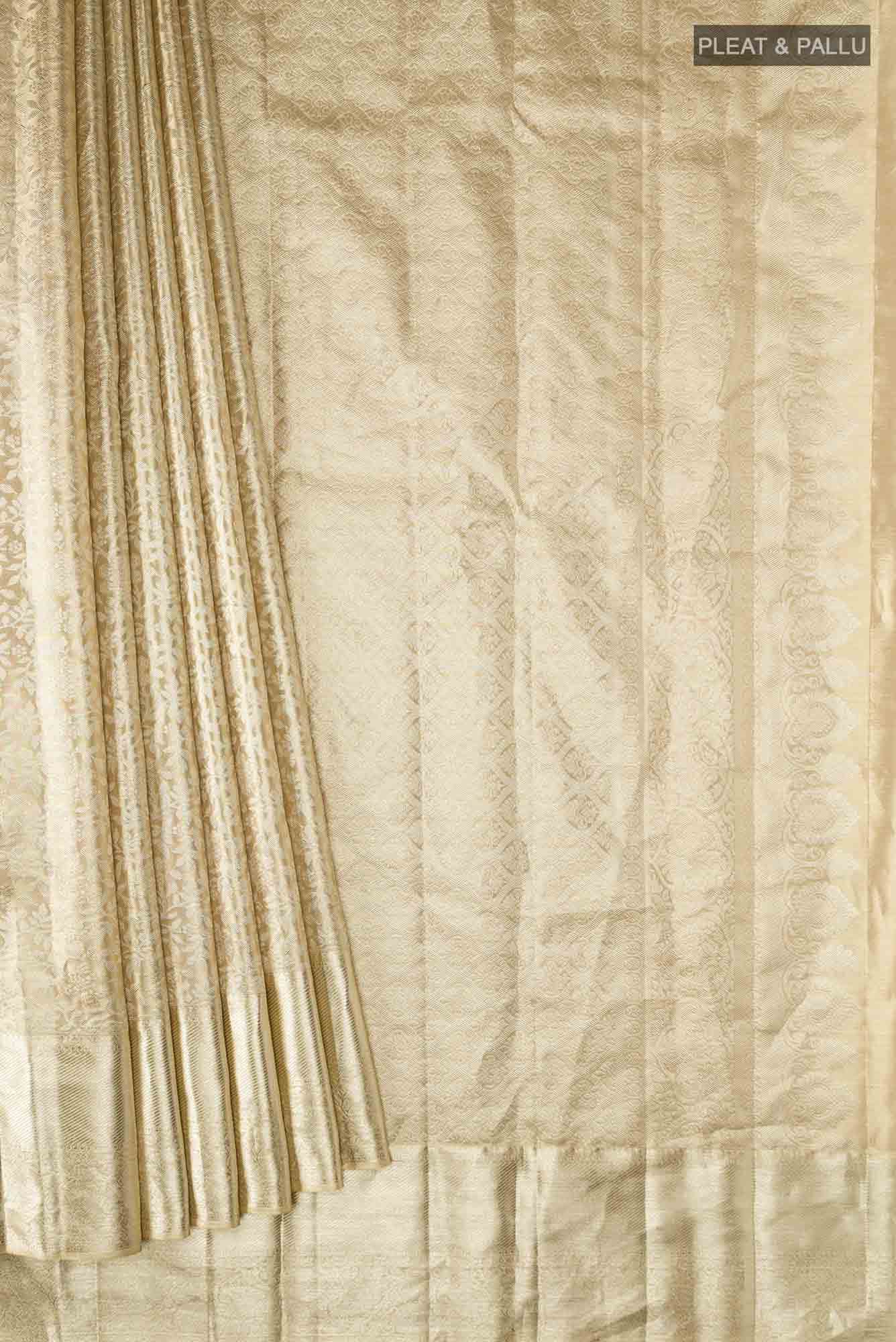 Gold Kanchipuram Tissue Silk Saree